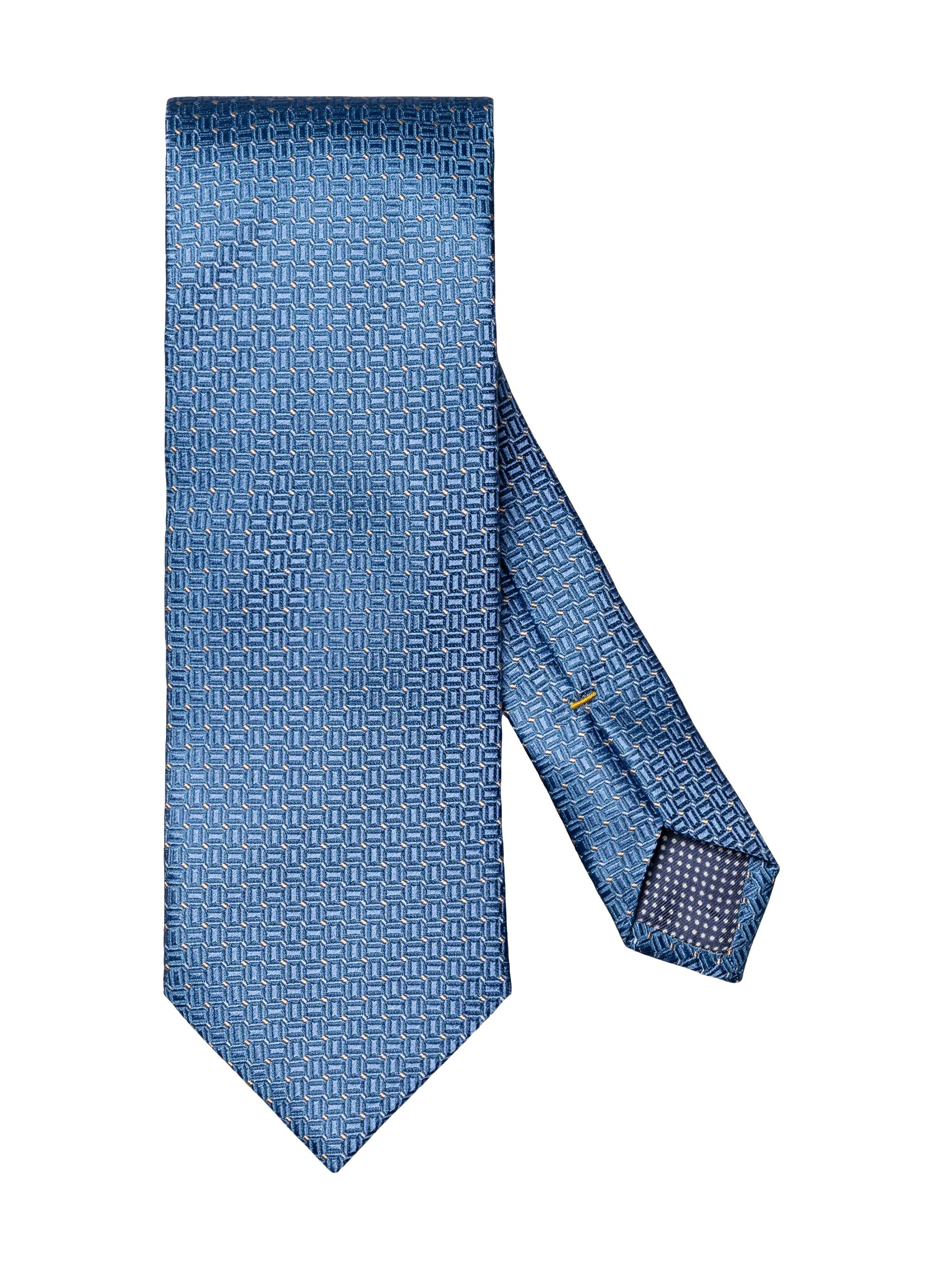 Eton Men's Micro Geometric Silk Tie - Pink