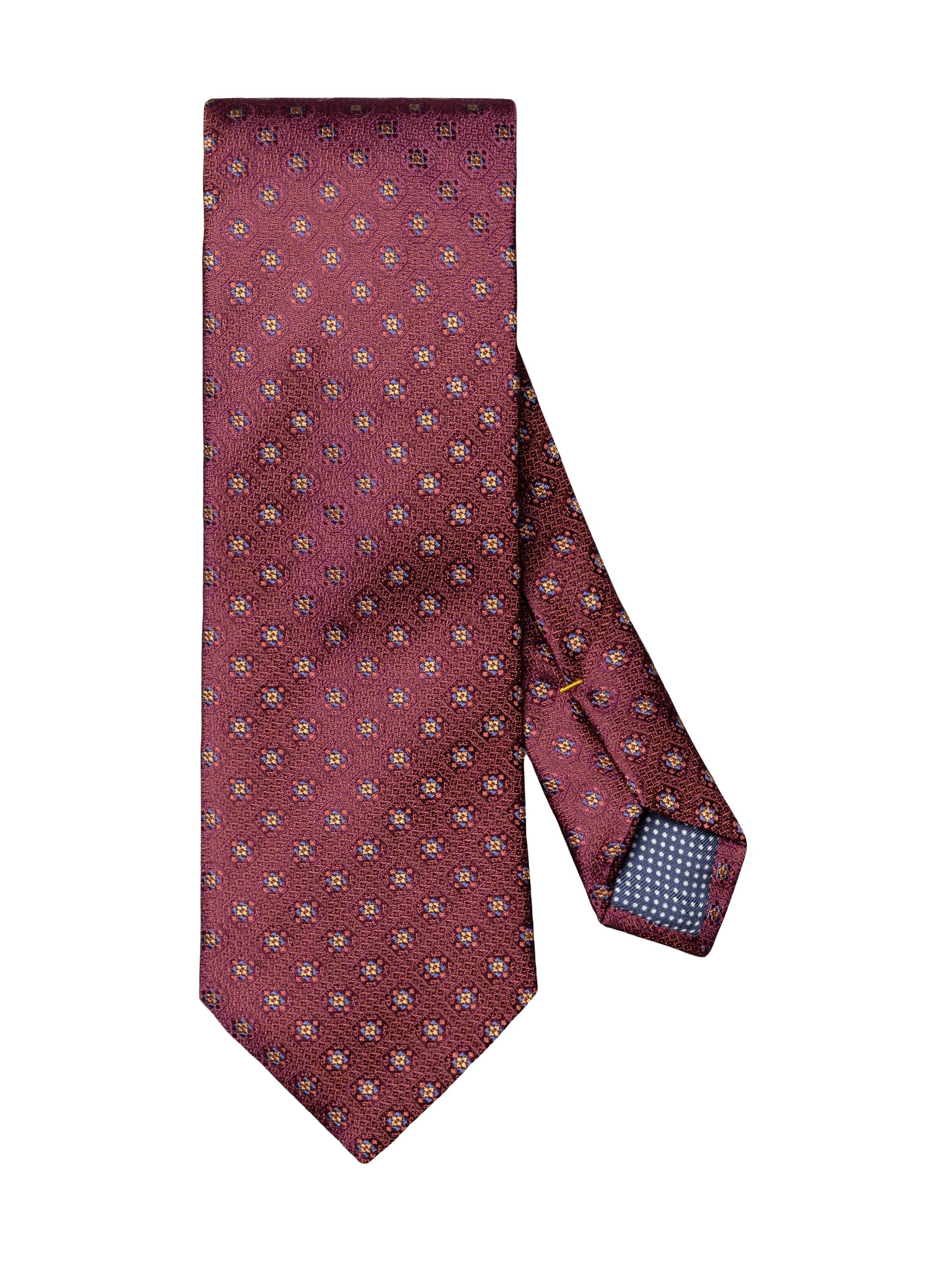 Eton Men's Medallion Silk Tie - Red