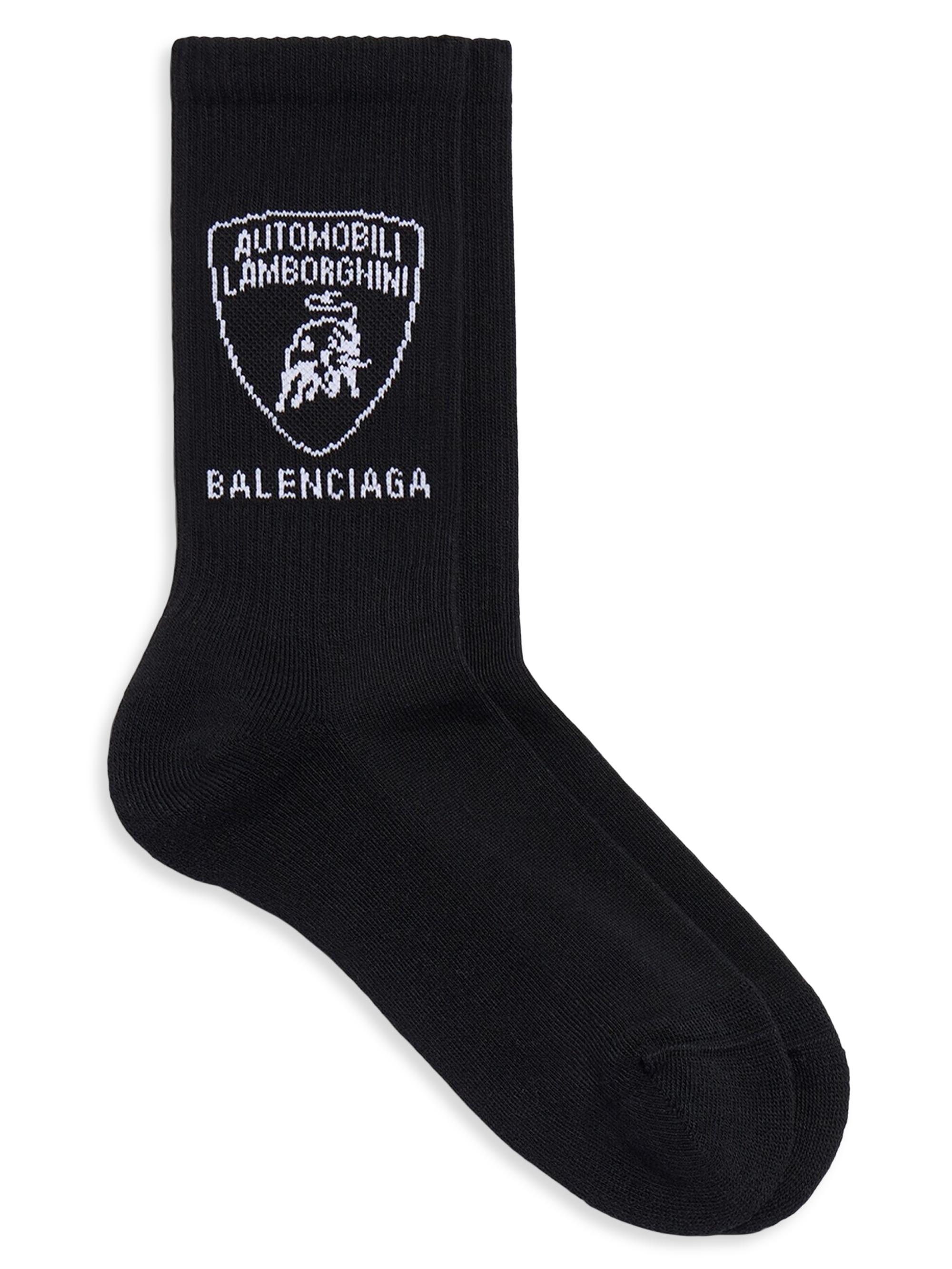Balenciaga Women's Nano Socks - Black Faded