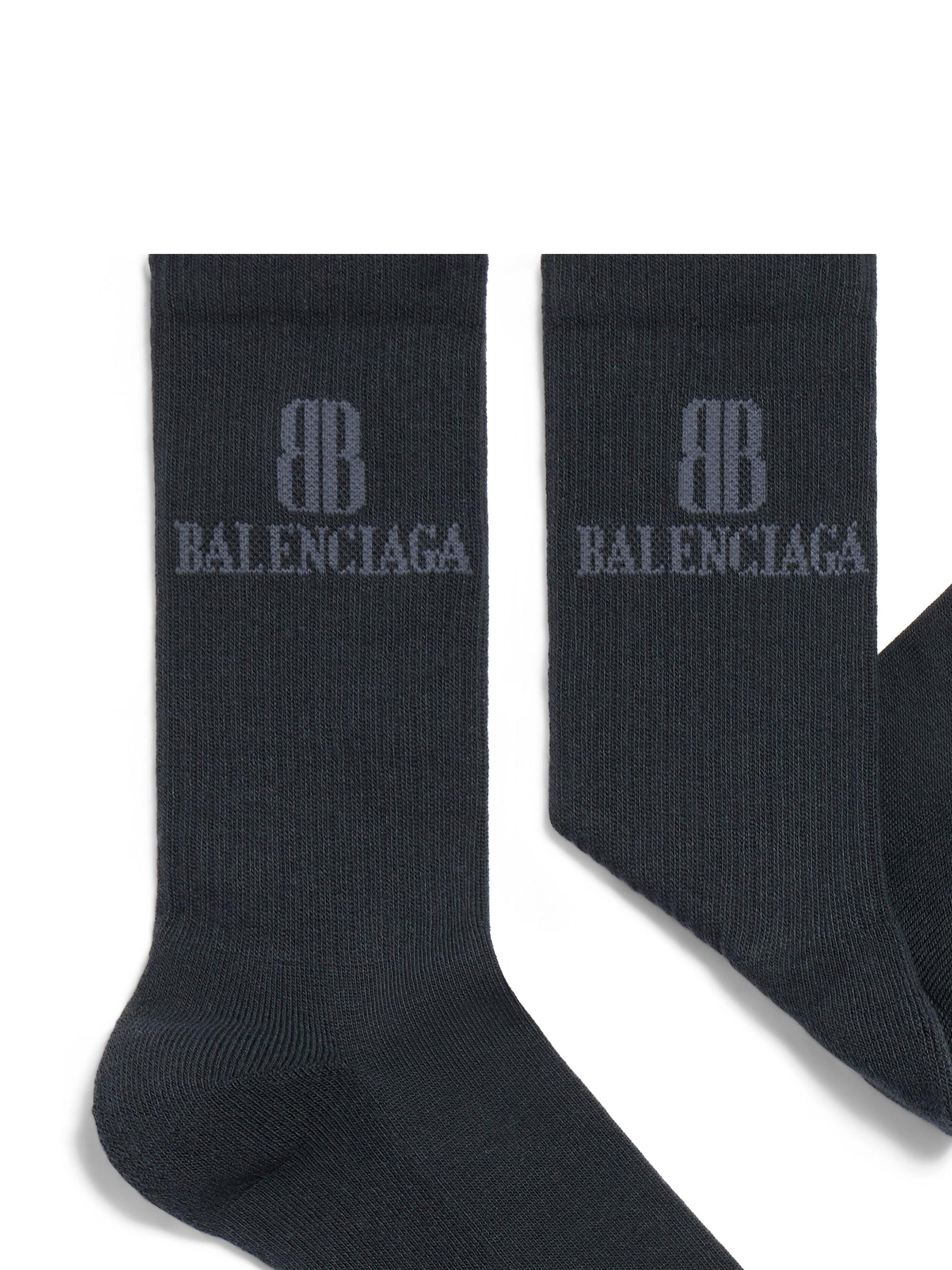 Balenciaga Women's Nano Socks - Black Faded | Thumbnail 2