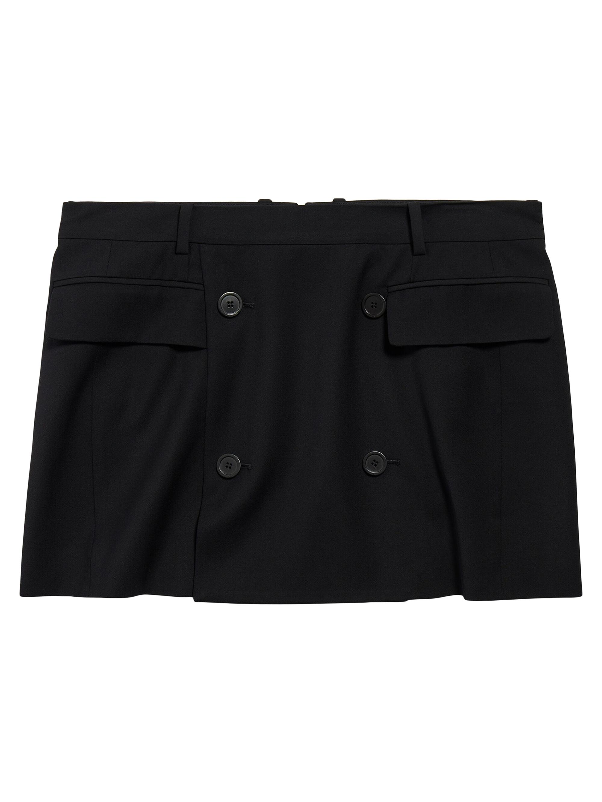 Balenciaga Diagonal Allover Pleated Skirt | Saks Fifth Avenue