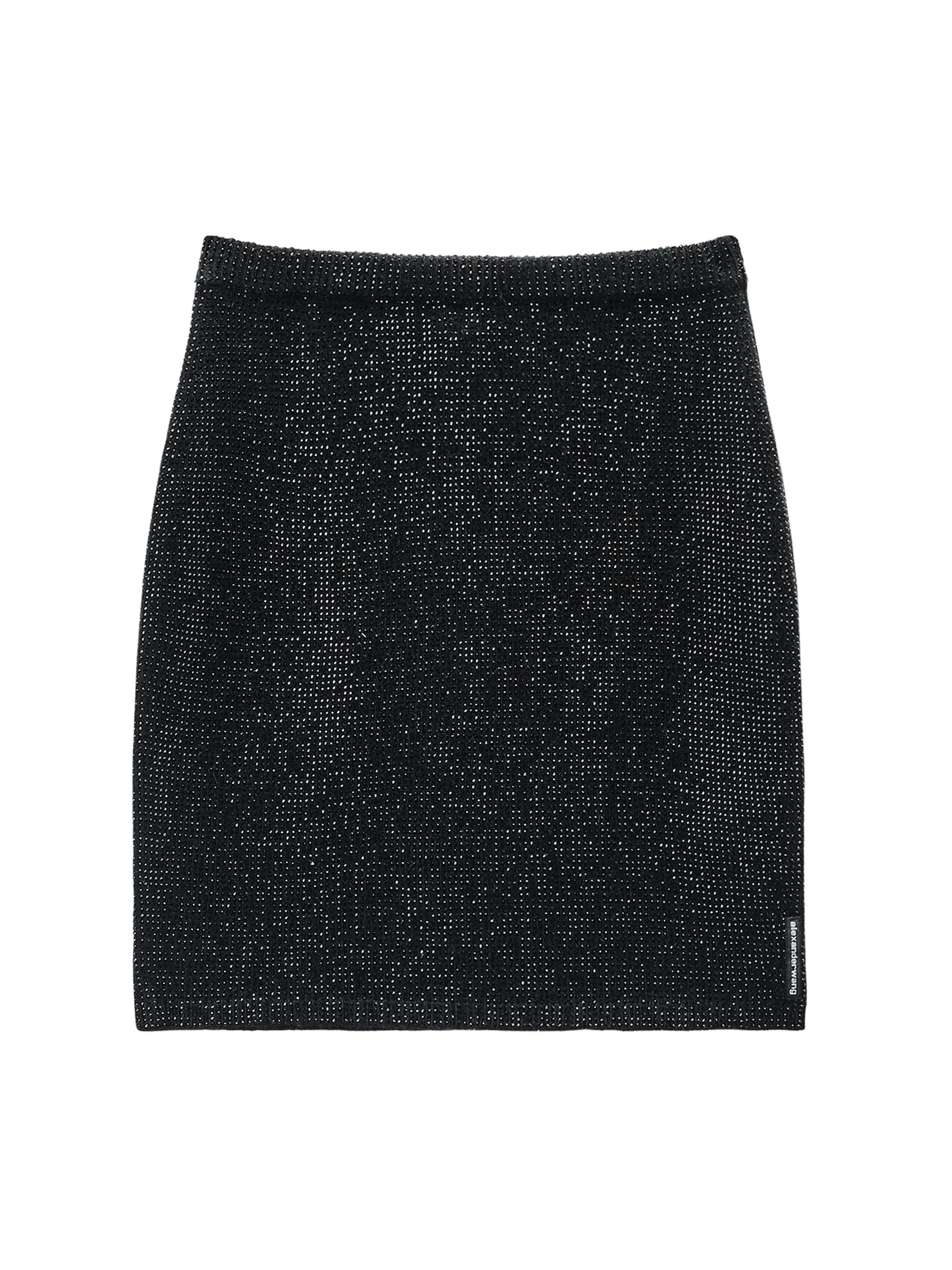 Alexander Wang Women's Hotfix Wool-Blend Knit Miniskirt - Black