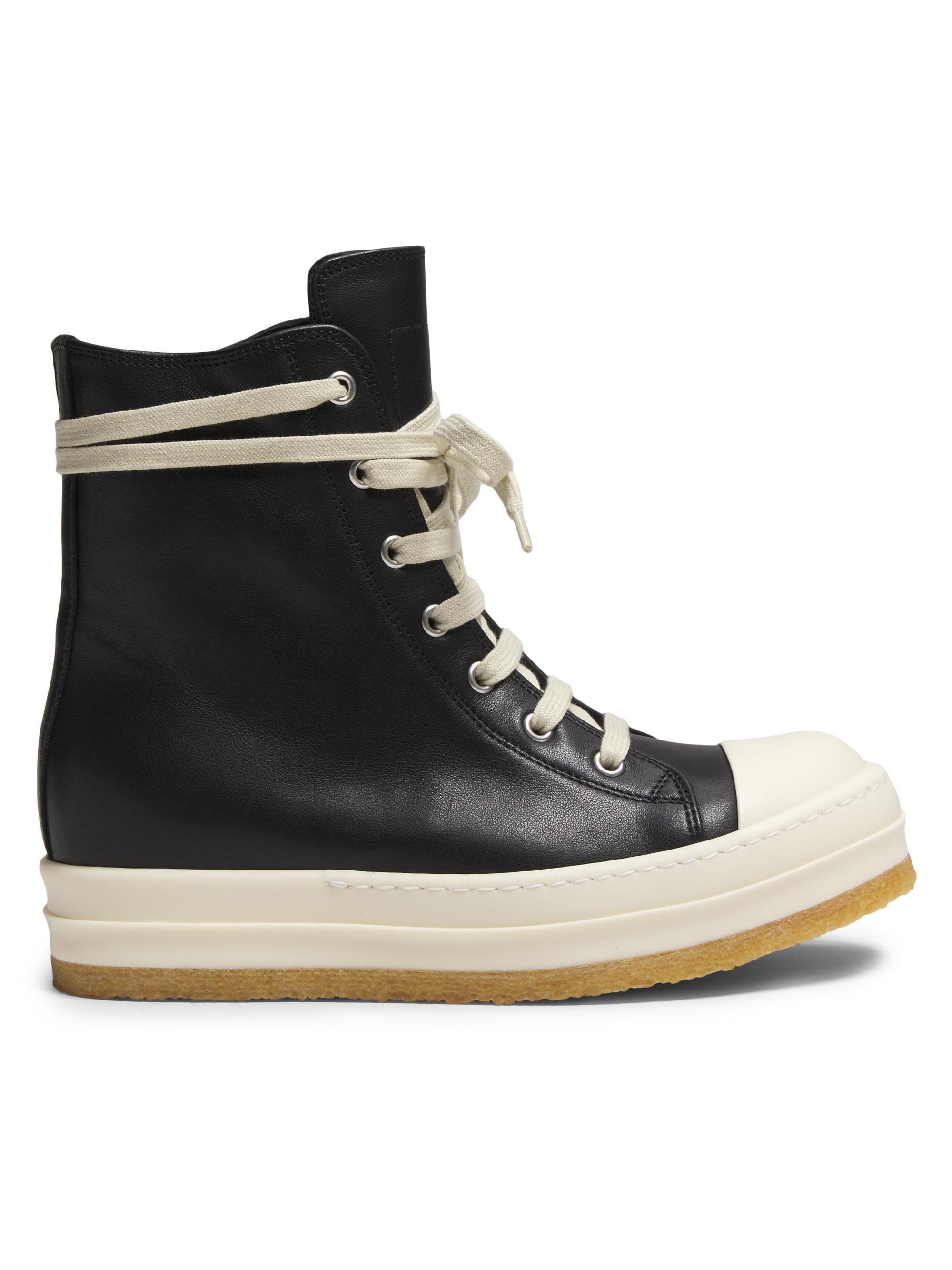 ★関税込み★ RICK OWENS Leather Sneakers Rick Owens Leather Low-Top Sneakers | Saks Fifth Avenue