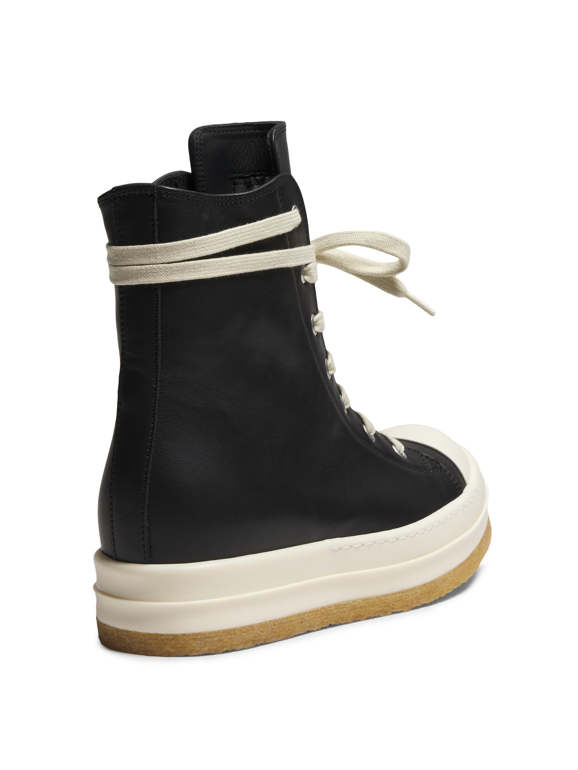 Rick Owens Creep Leather High-Top Sneakers | Saks Fifth Avenue