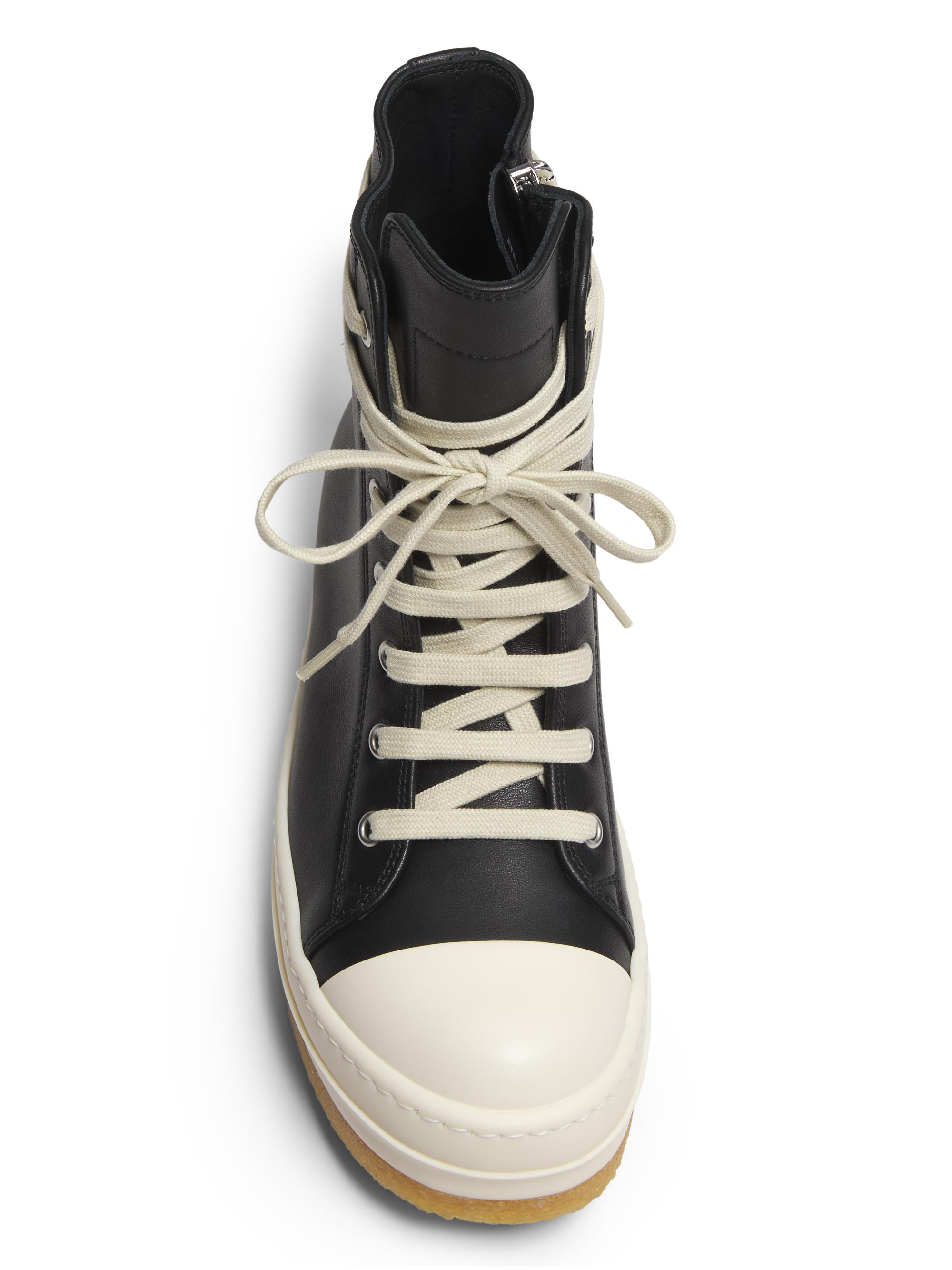 Rick Owens Creep Leather High-Top Sneakers | Saks Fifth Avenue