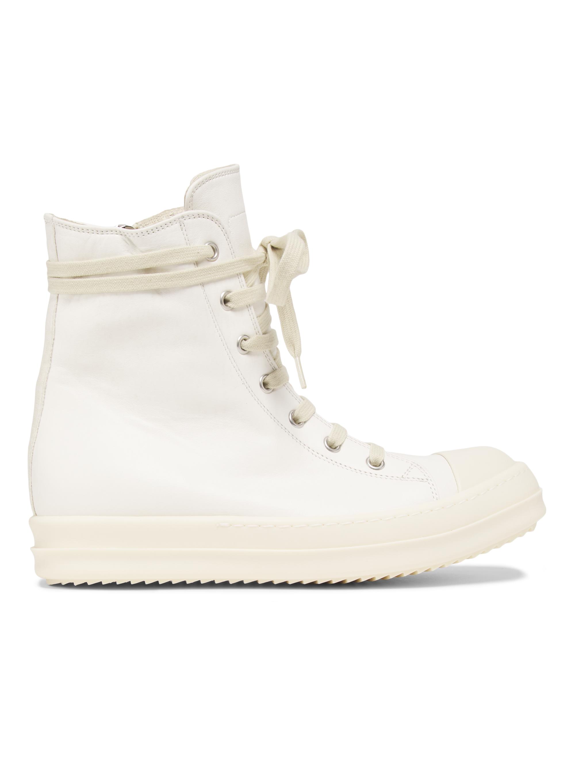 Rick Owens Leather High-Top Sneakers | Saks Fifth Avenue