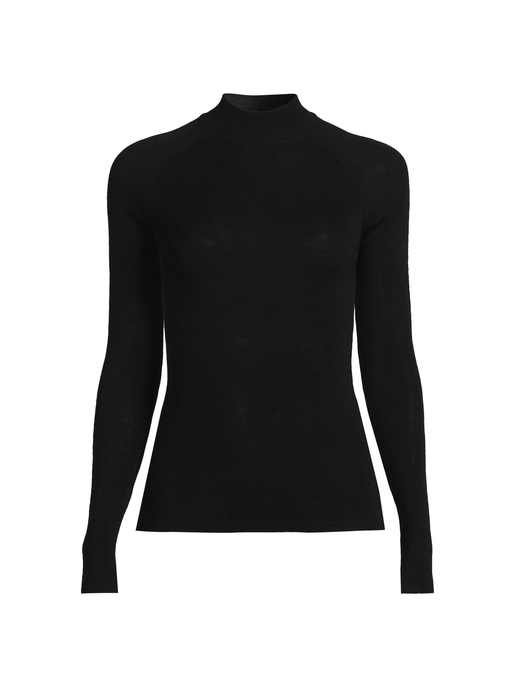 トップス shinya Raquel black wool cashmere silk Cashmere Silk Bliss Crew Neck Top | EILEEN FISHER