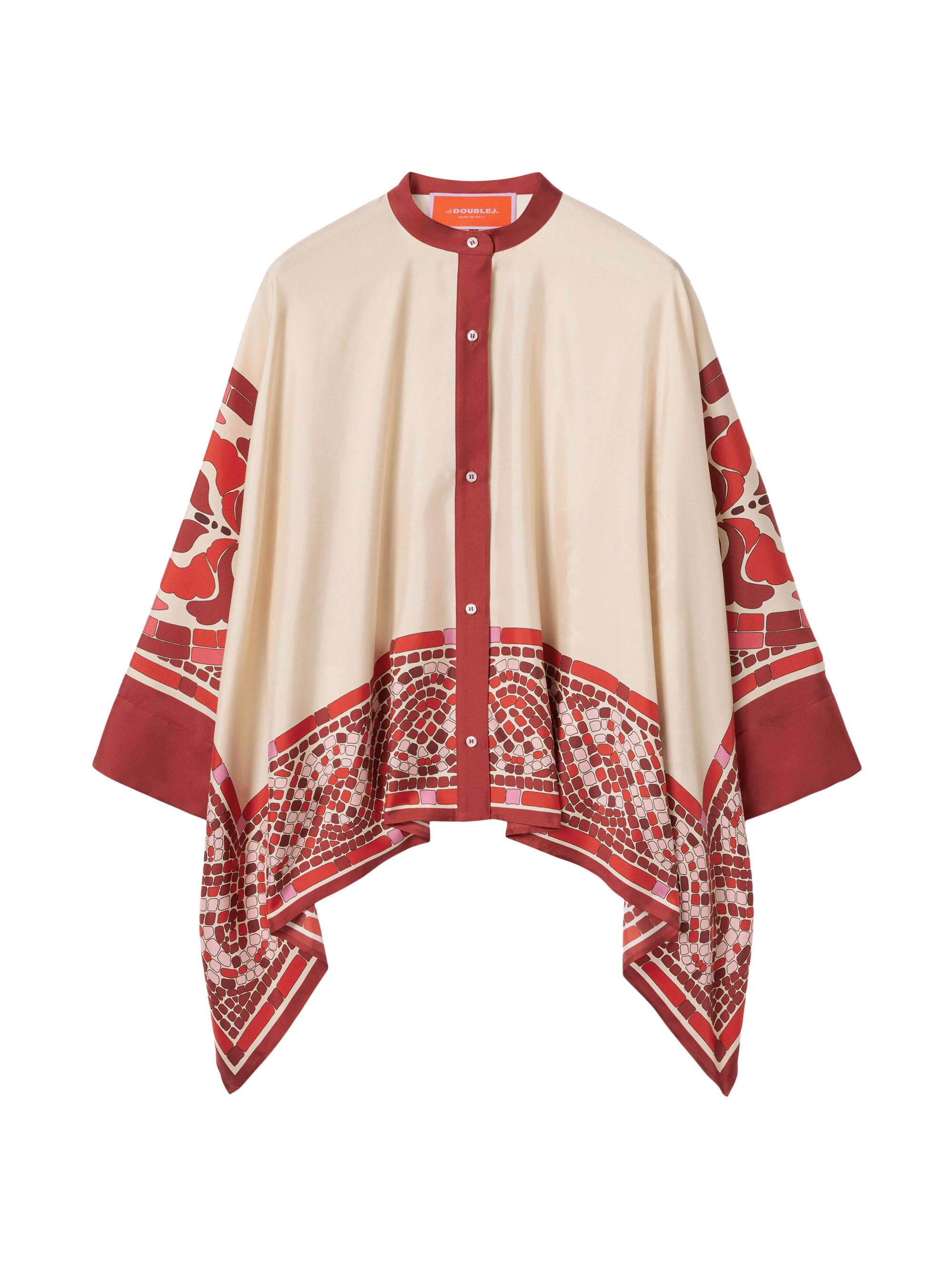 La DoubleJ Women's Foulard Shirt - Cobra Place Red