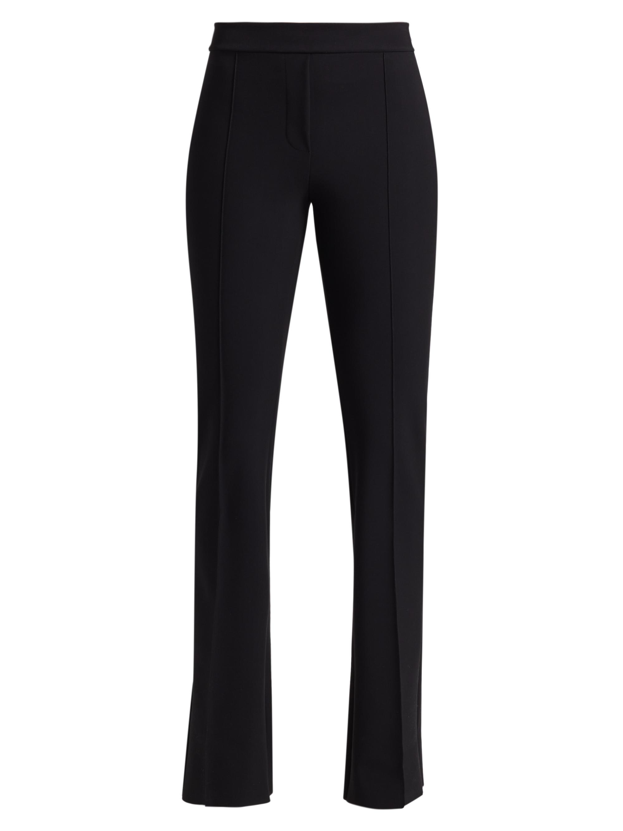 Chiara Boni La Petite Robe Women's Maren Jersey Mid-Rise Flared Pants - Black