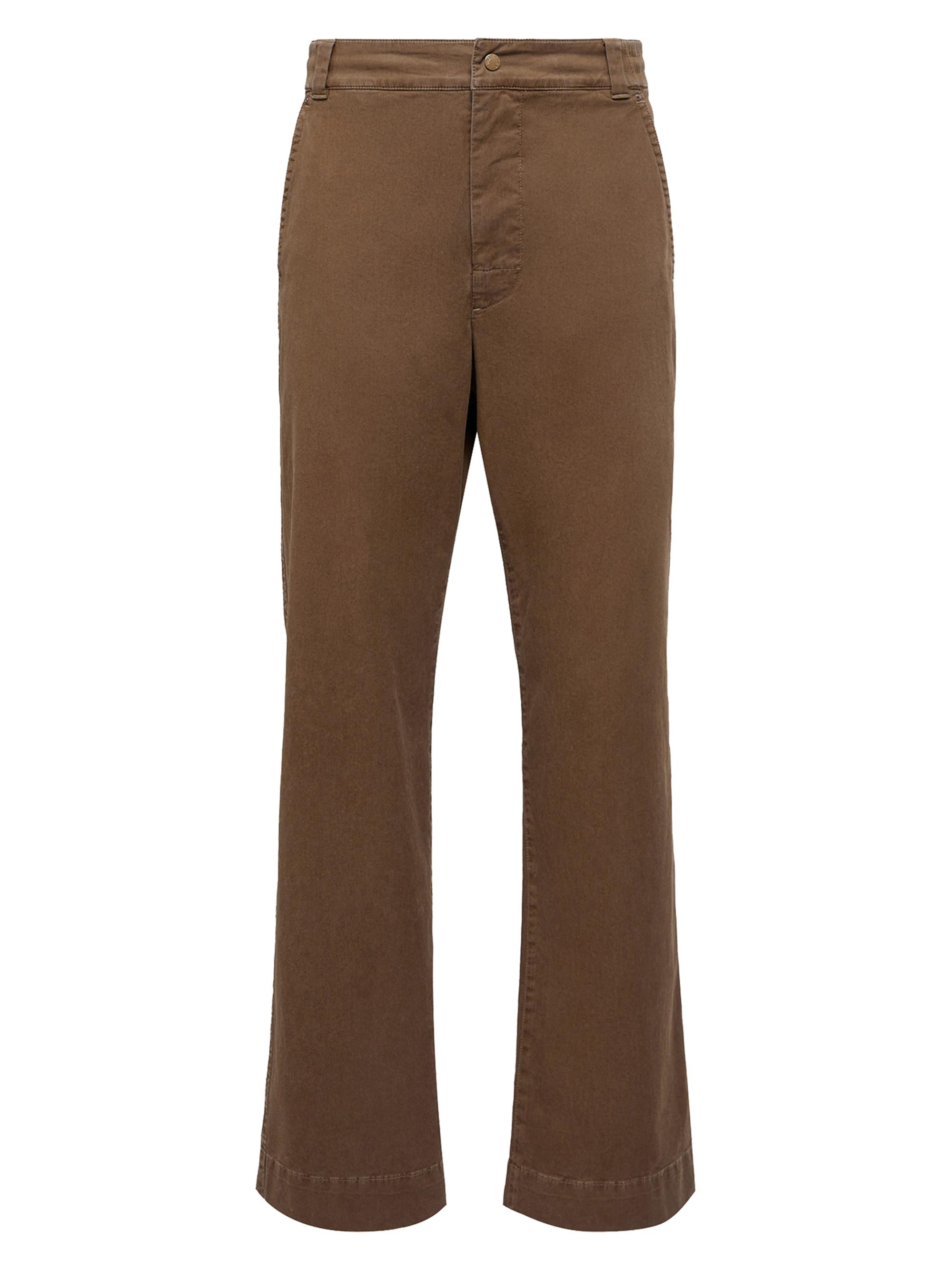 Moncler Men's Pants in Cotton Gabardine - Brown