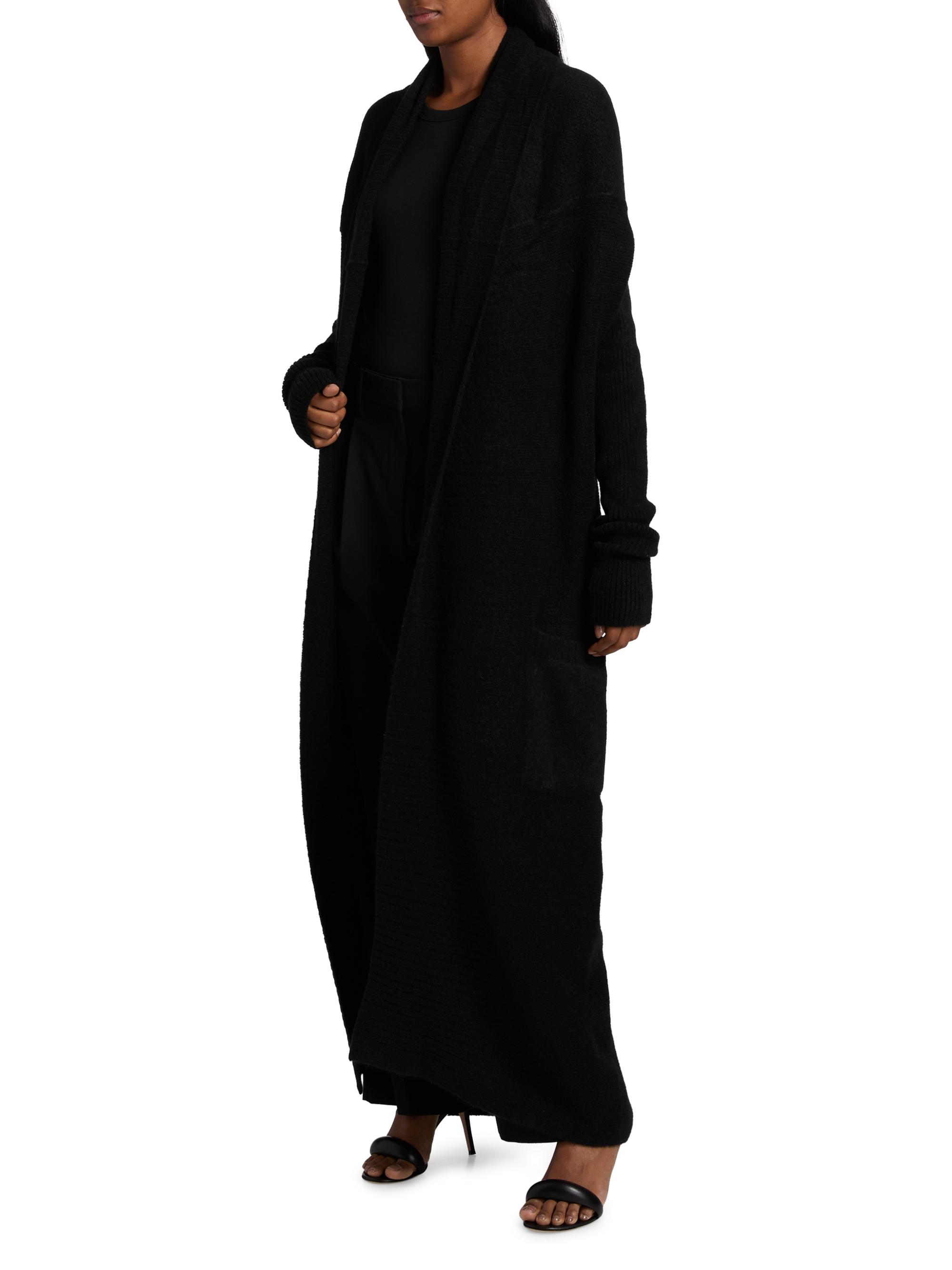 Rick Owens Shawl Collar Alpaca-Blend Long Cardigan | Saks Fifth Avenue