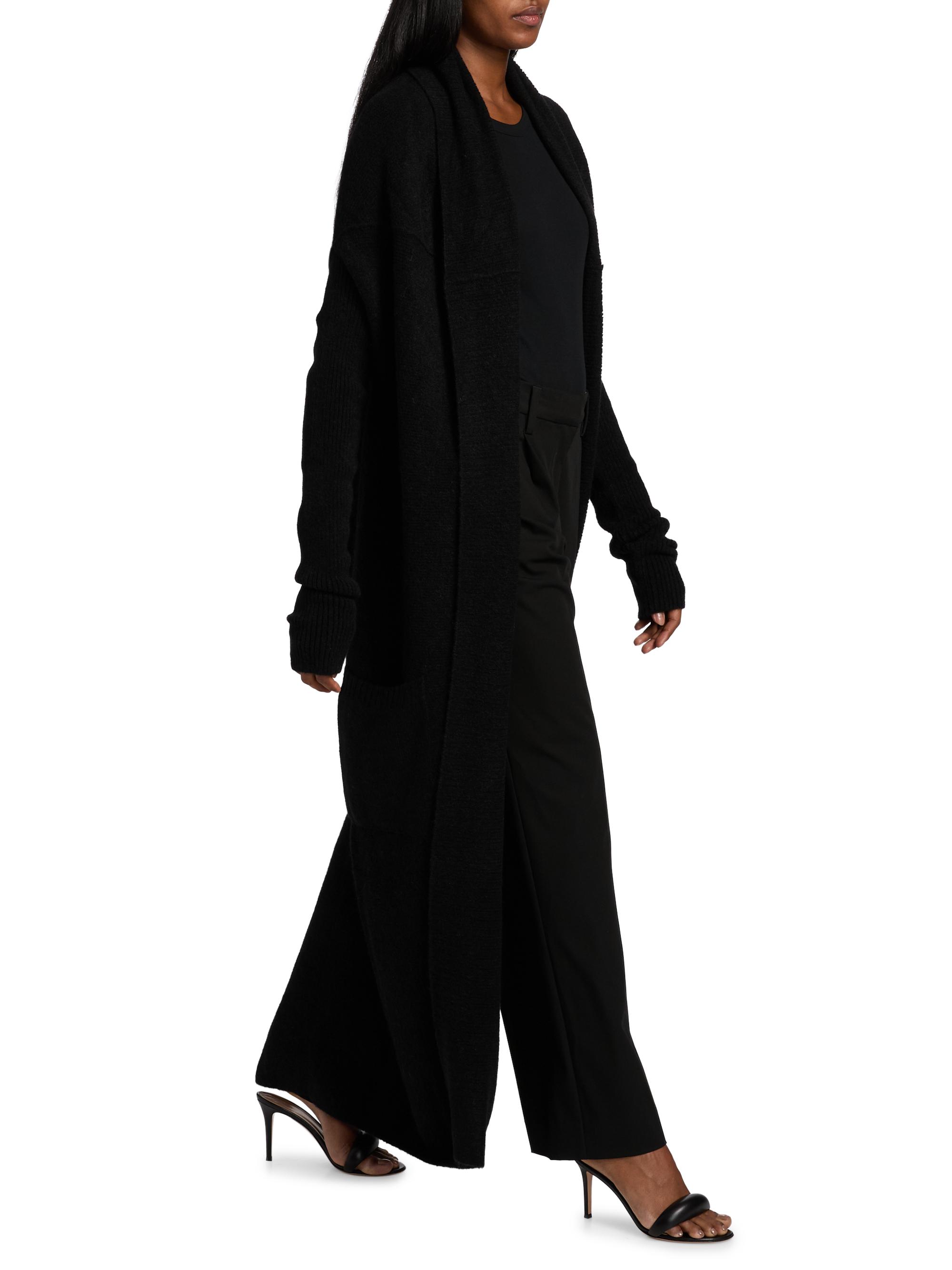 Rick Owens Shawl Collar Alpaca-Blend Long Cardigan | Saks Fifth Avenue