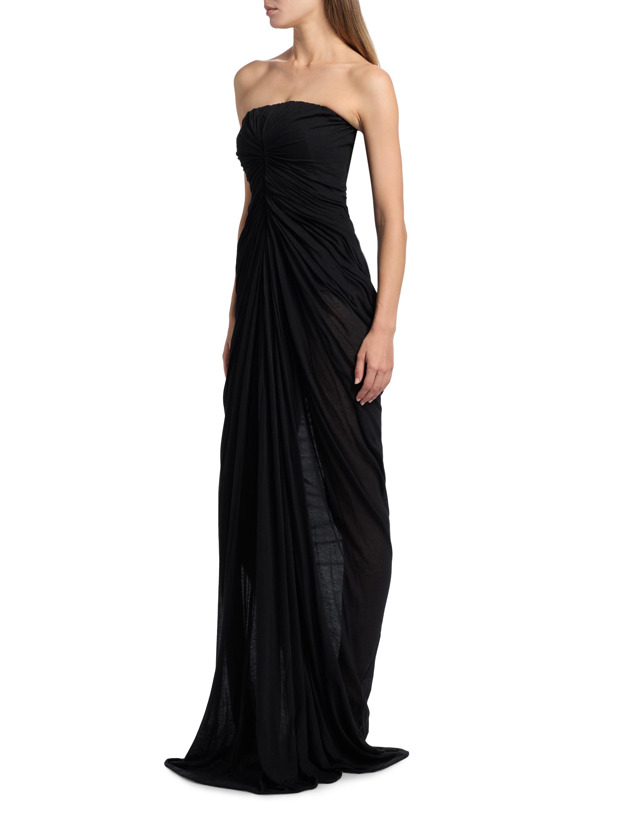 Rick Owens Radiance Draped Cotton Bustier Gown | Saks Fifth Avenue