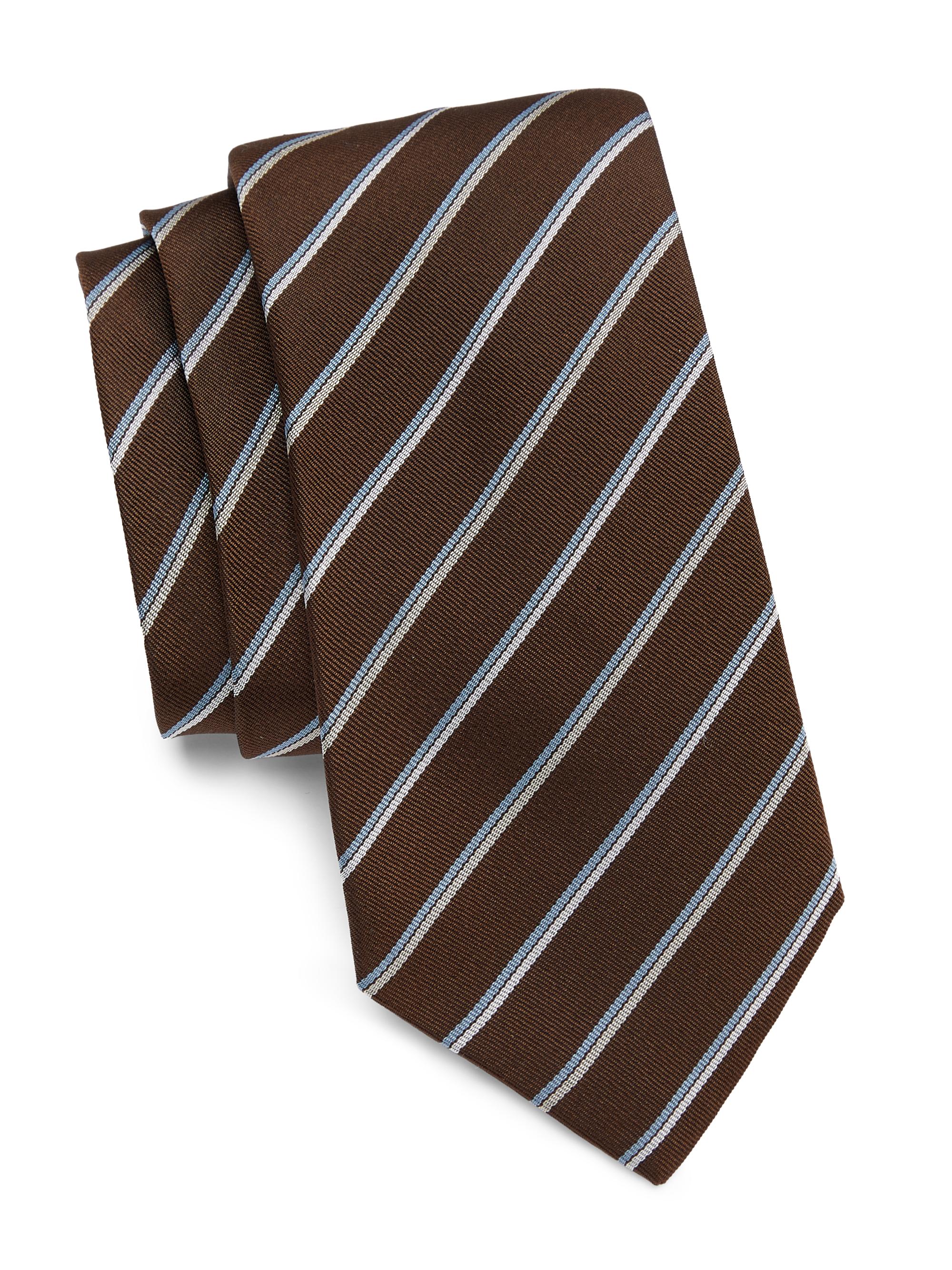 Kiton Silk Striped Tie | Saks Fifth Avenue