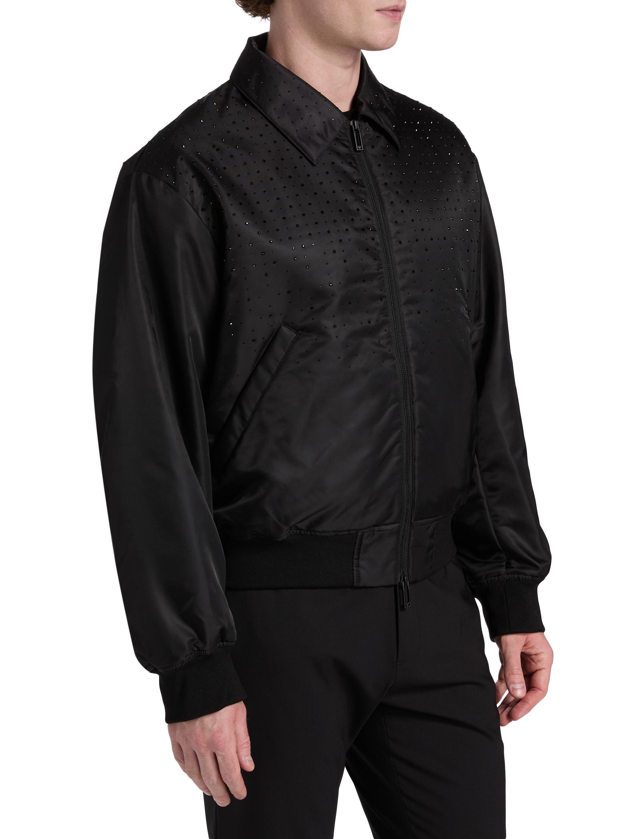 Emporio Armani Clubwear Capsule Rhinestone Bomber Jacket | Saks