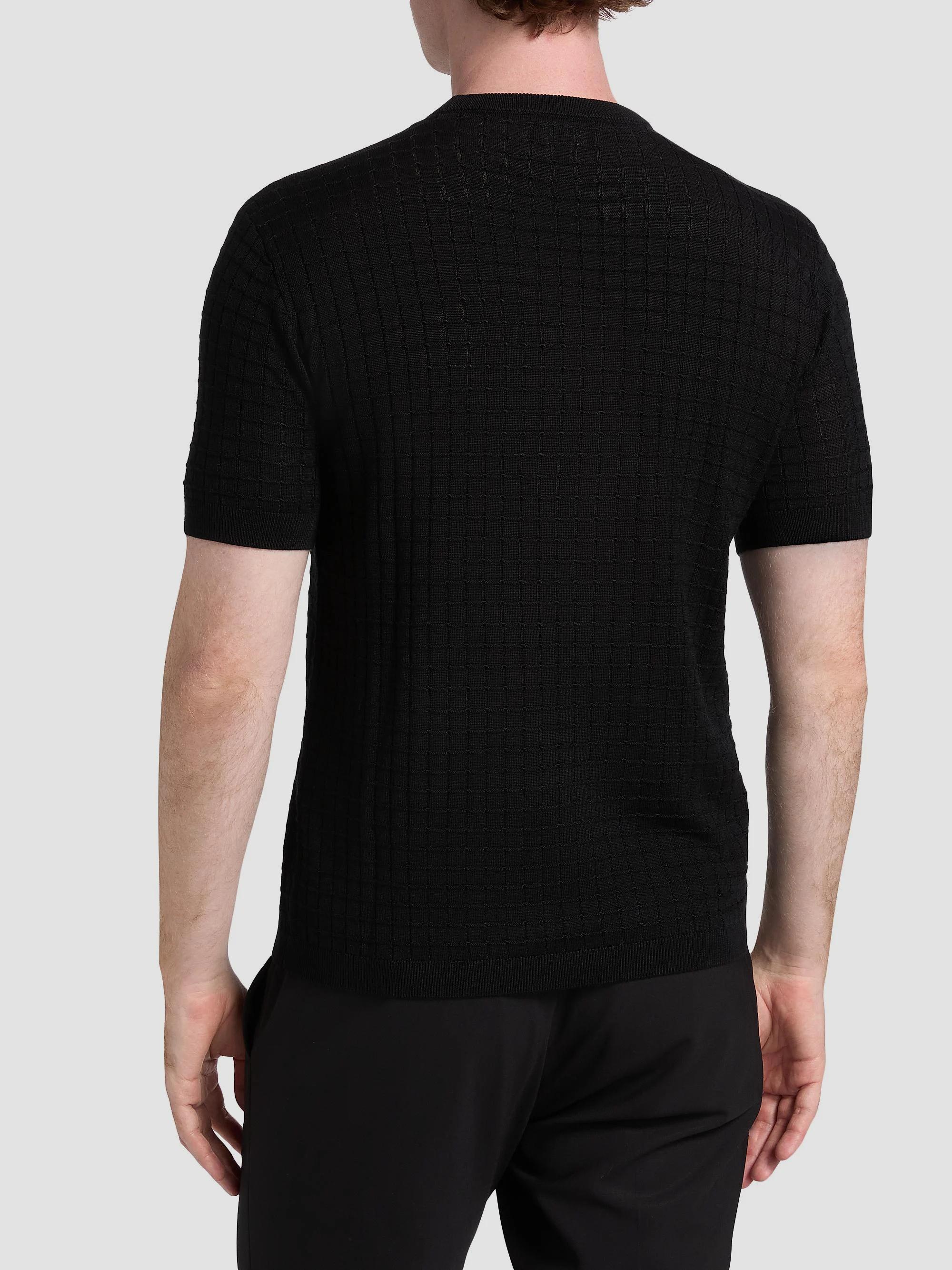 Emporio Armani Textured Knit Short-Sleeve Sweater | Saks Fifth Avenue