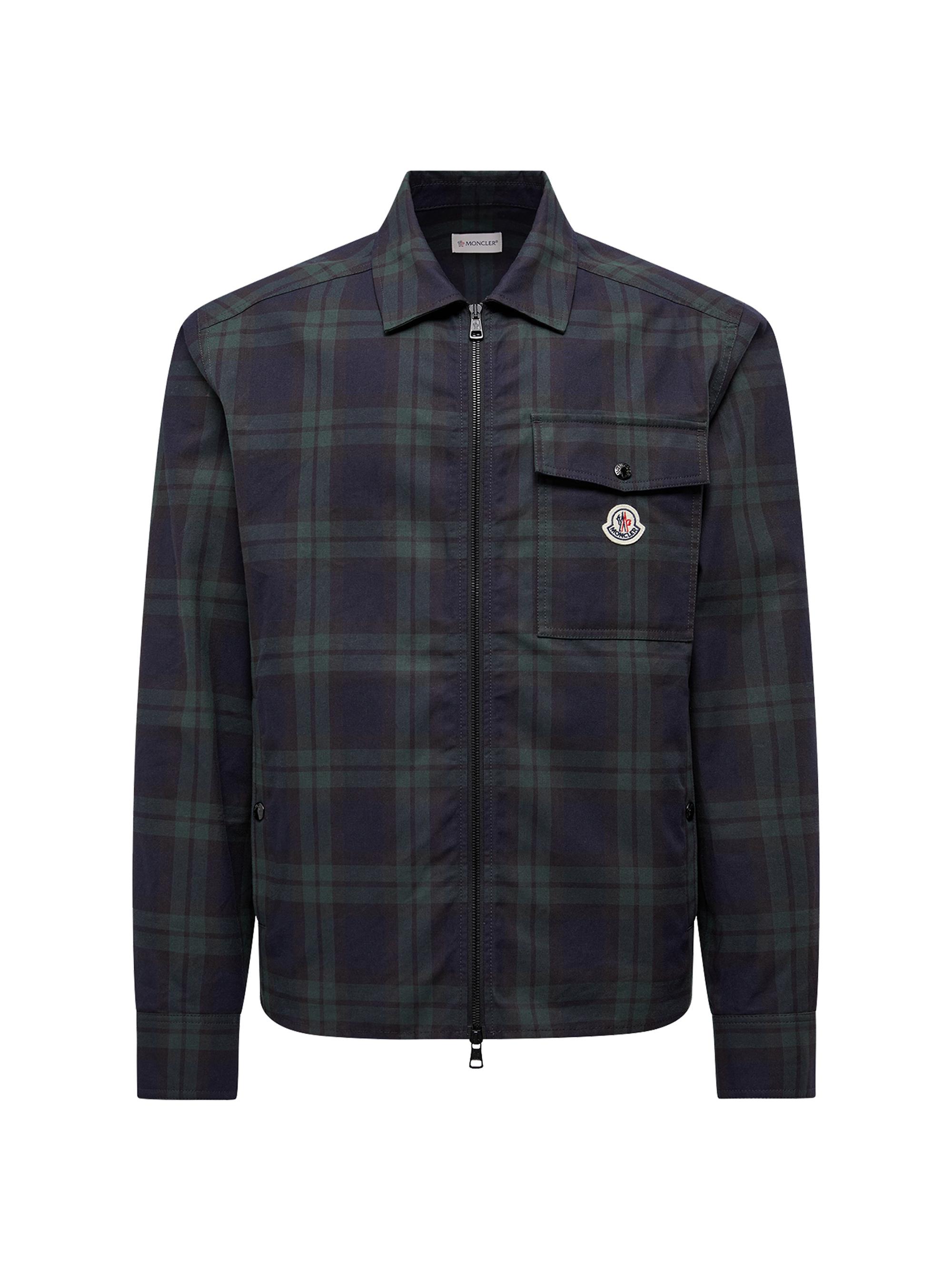 Moncler Men's Shirt in Cotton Gabardine - Black