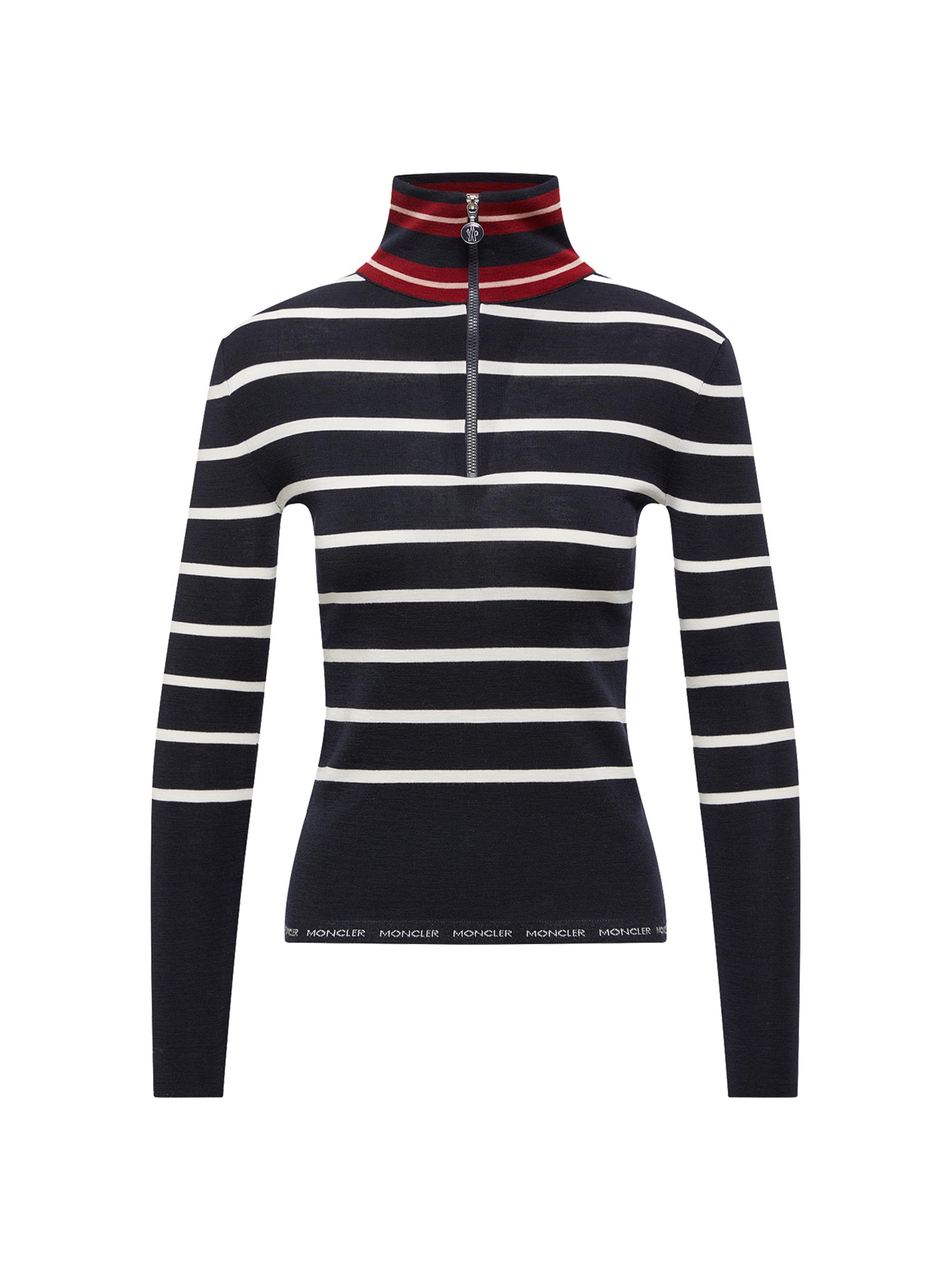 Moncler Women's Sweater in Wool - Blue White