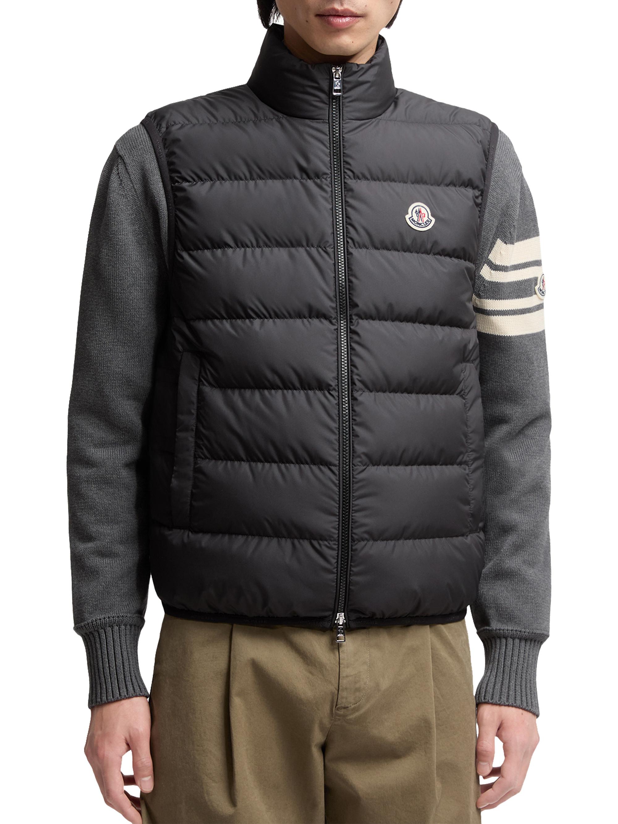 Moncler Contrin Nylon Down Zip Front Vest | Saks Fifth Avenue