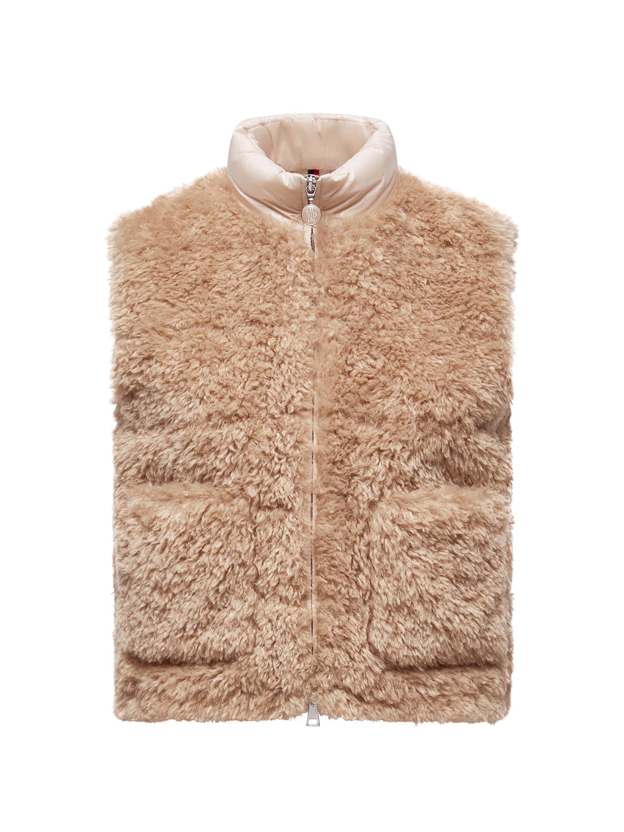 Moncler Women's Planeze Puffer Vest in Teddy - Beige