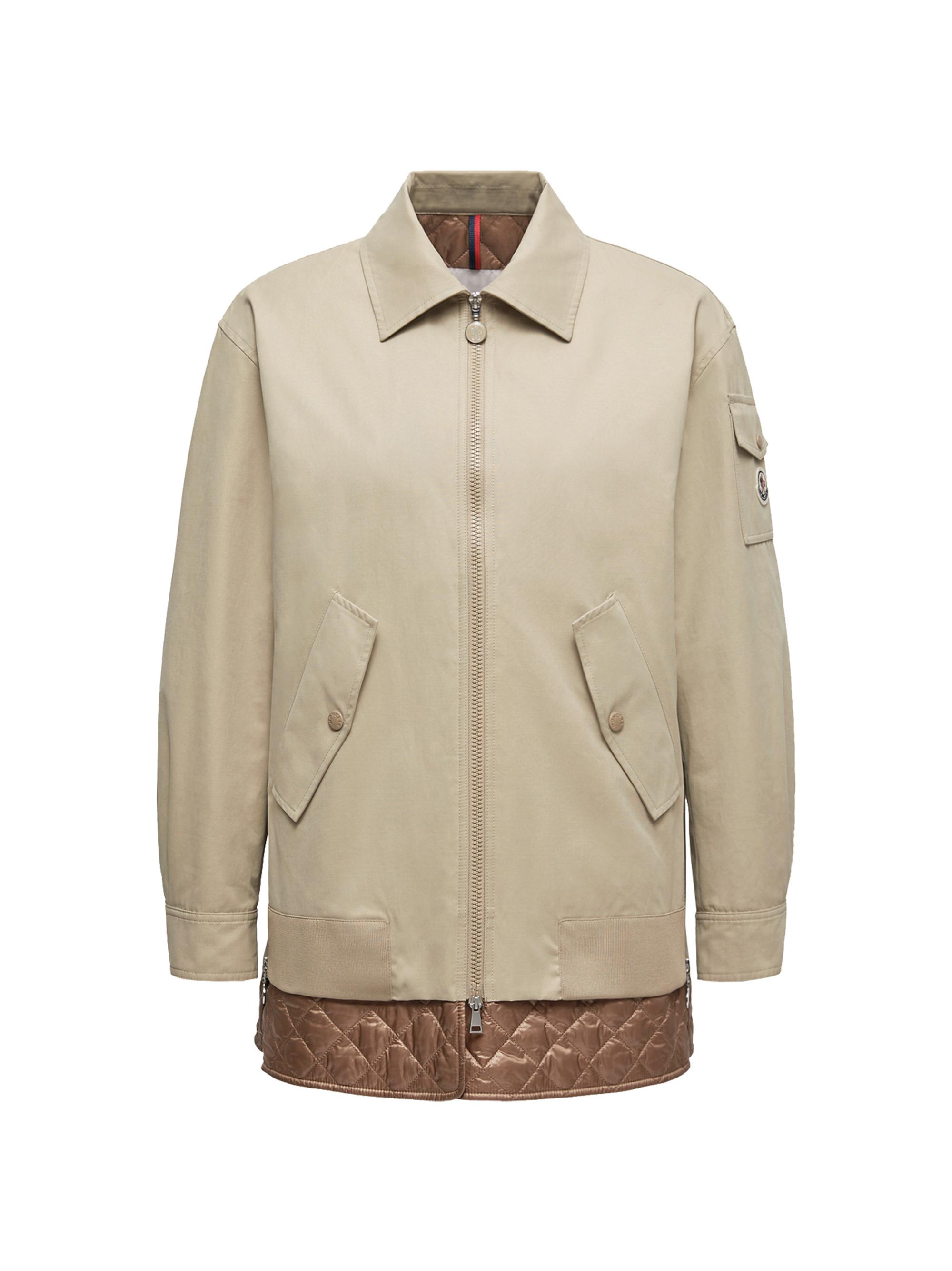 Moncler Women's Felci Down-Filled Shacket - Gray Beige