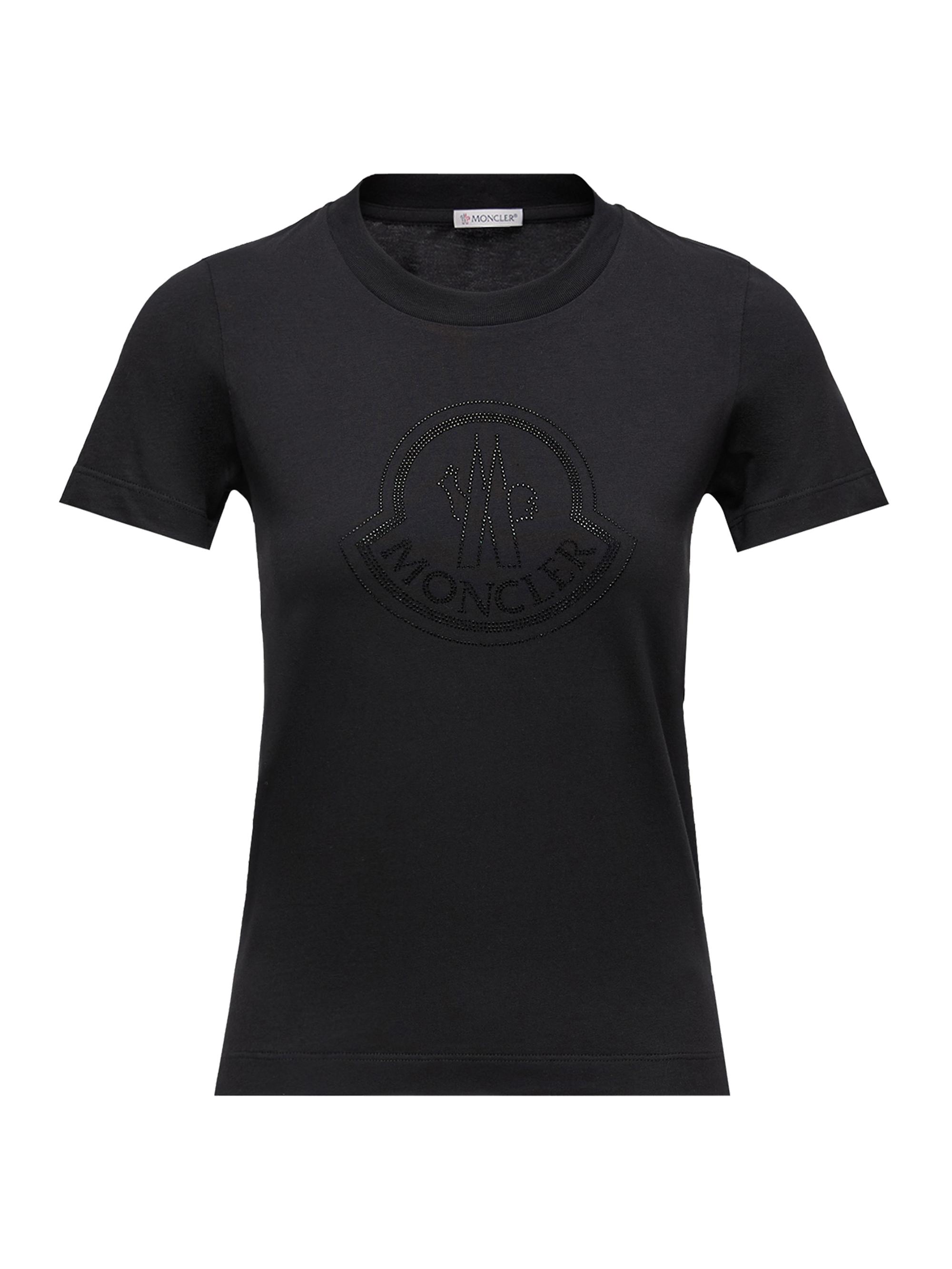 Moncler Women's Cotton Crewneck T-Shirt - Black