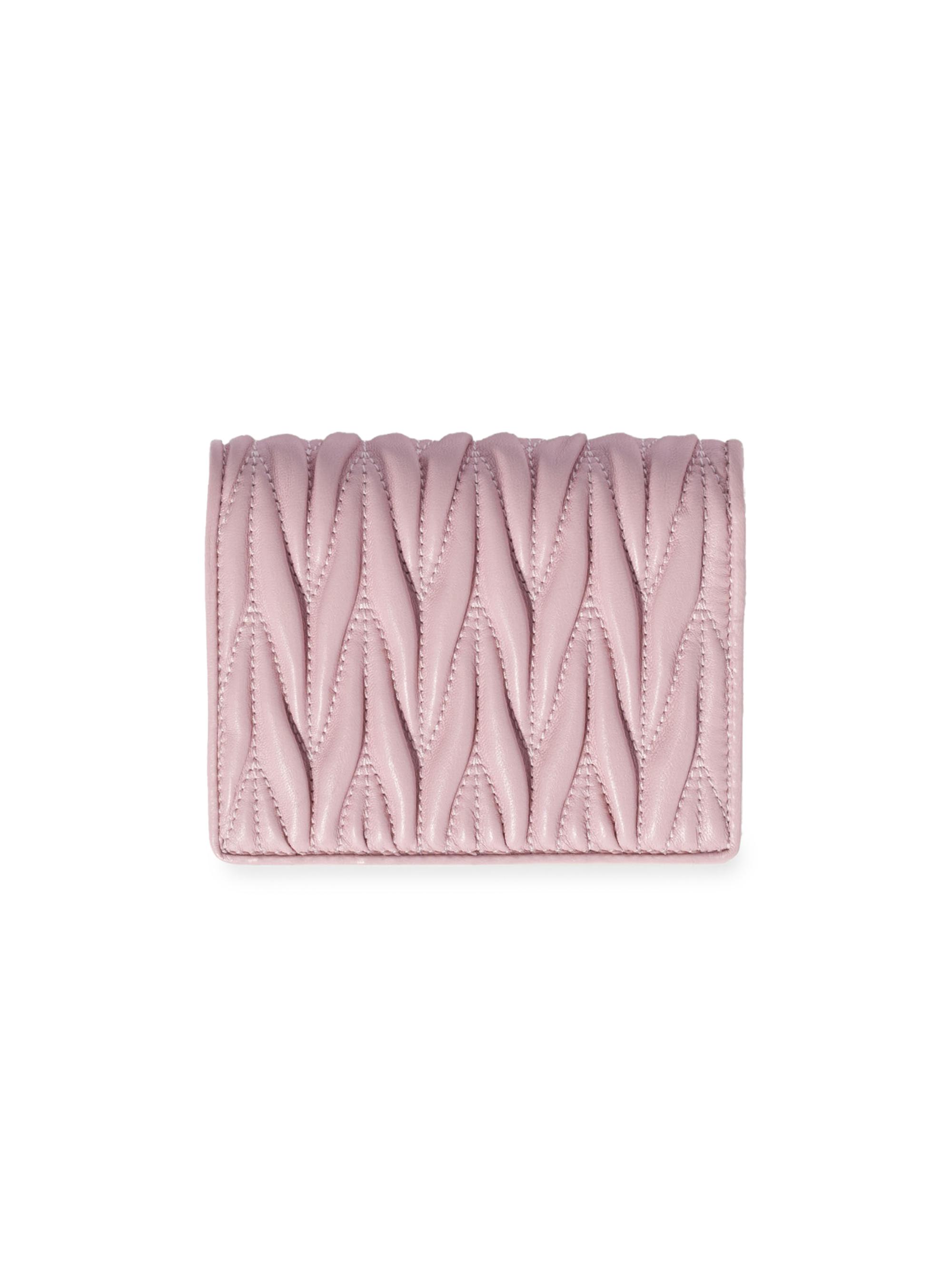 Miu Miu Small Matelassé Nappa Leather Wallet | Saks Fifth Avenue