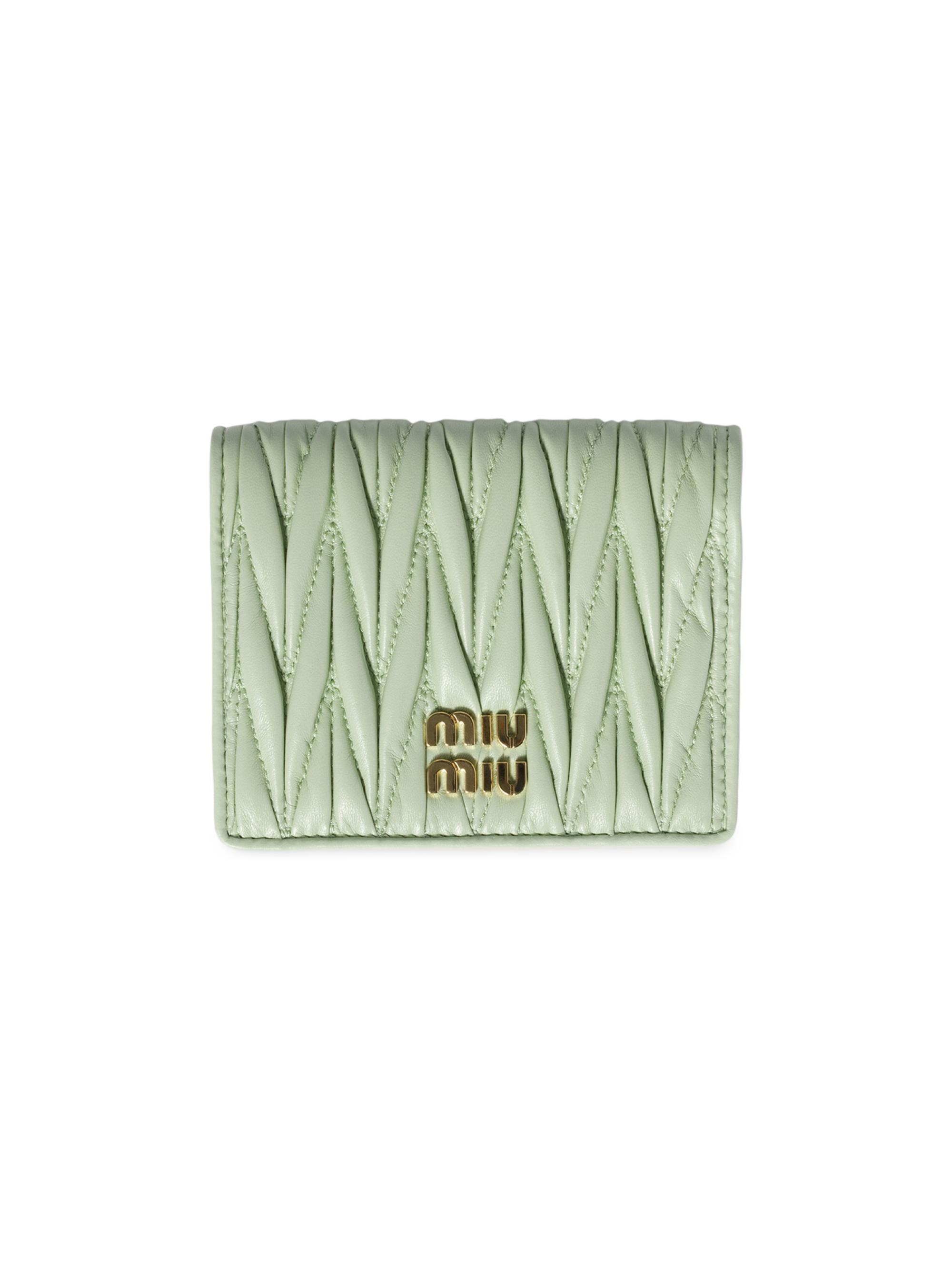 Miu Miu Matelassé Nappa Leather Card Holder | Saks Fifth Avenue