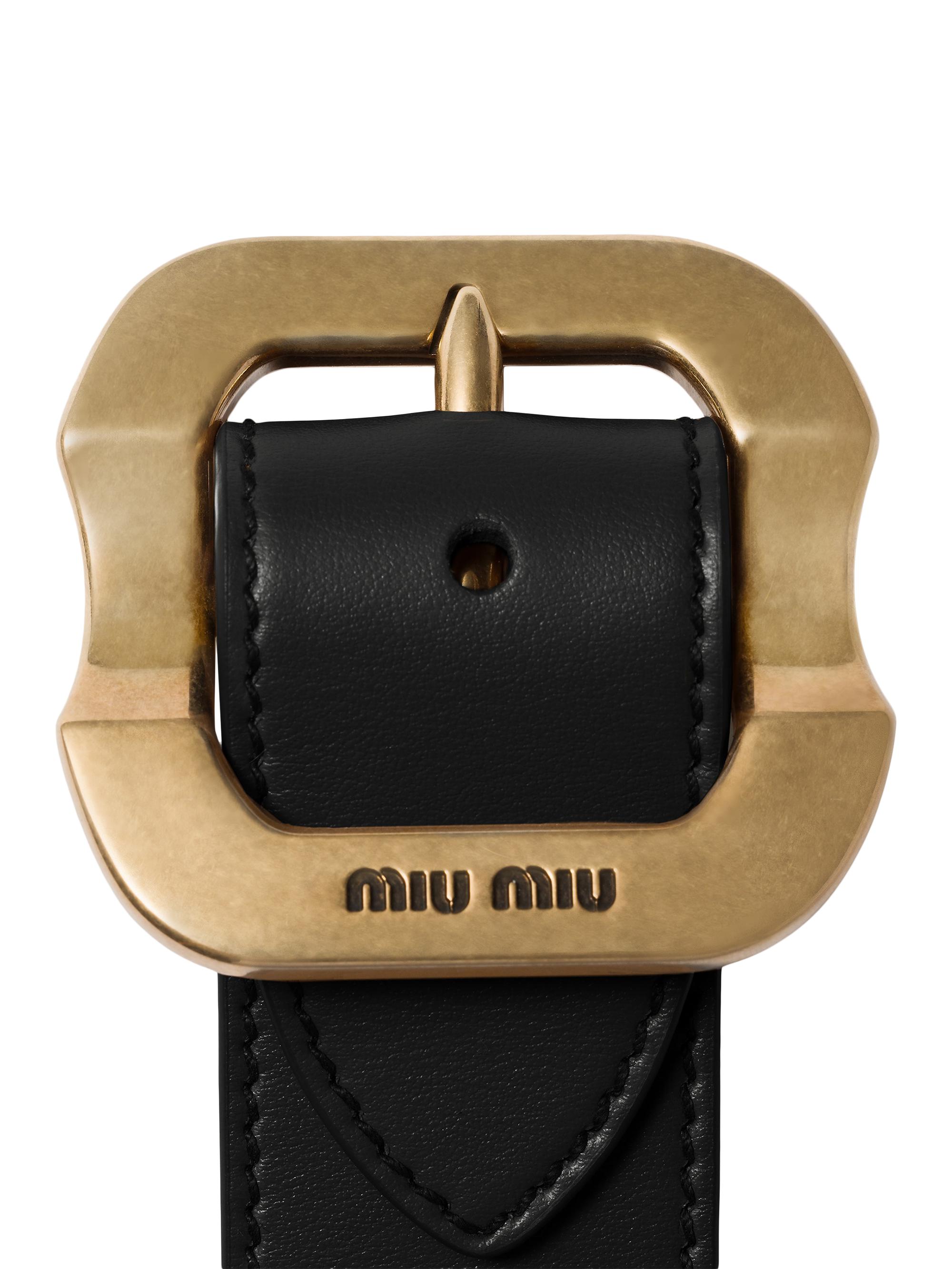 Miu Miu Leather Bracelet with Buckle | Saks Fifth Avenue