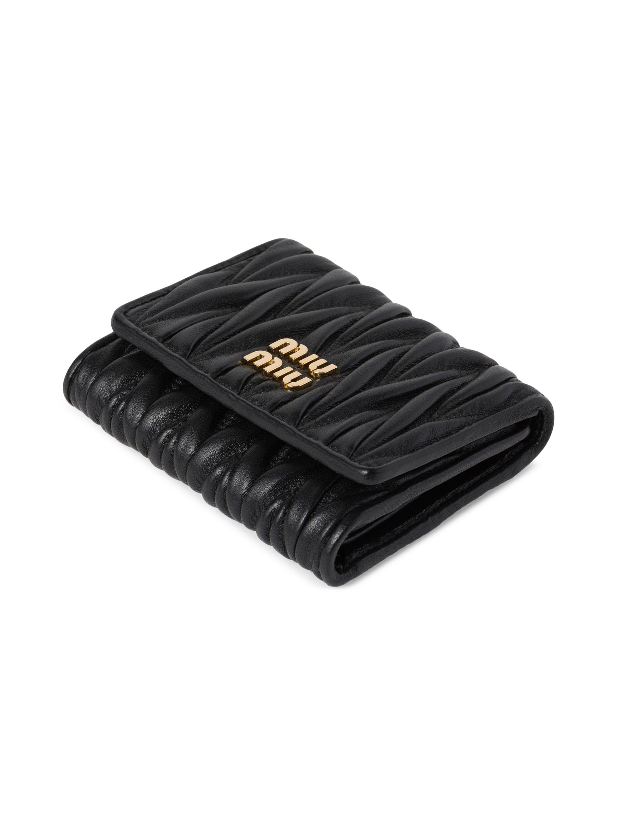 Miu Miu Small Matelasse Nappa Leather Wallet | Saks Fifth Avenue