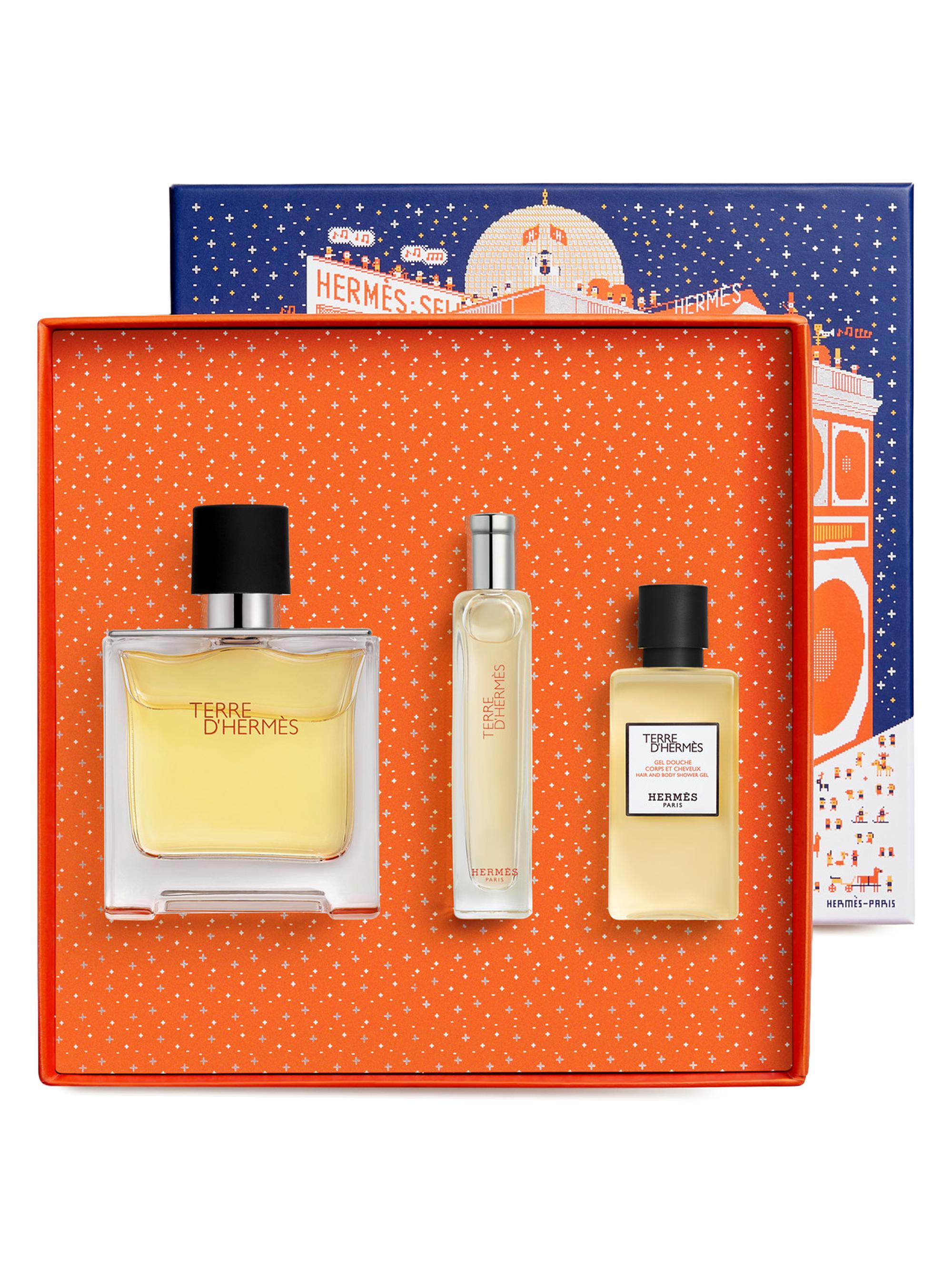 HERMÈS Terre d'Hermès Pure Perfume 3-Piece Gift Set | Saks Fifth