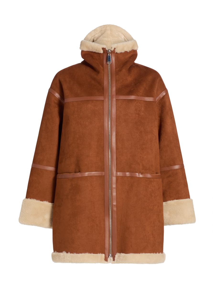 Mercer Collective Women's Oversized Reversible Faux Shearling Coat