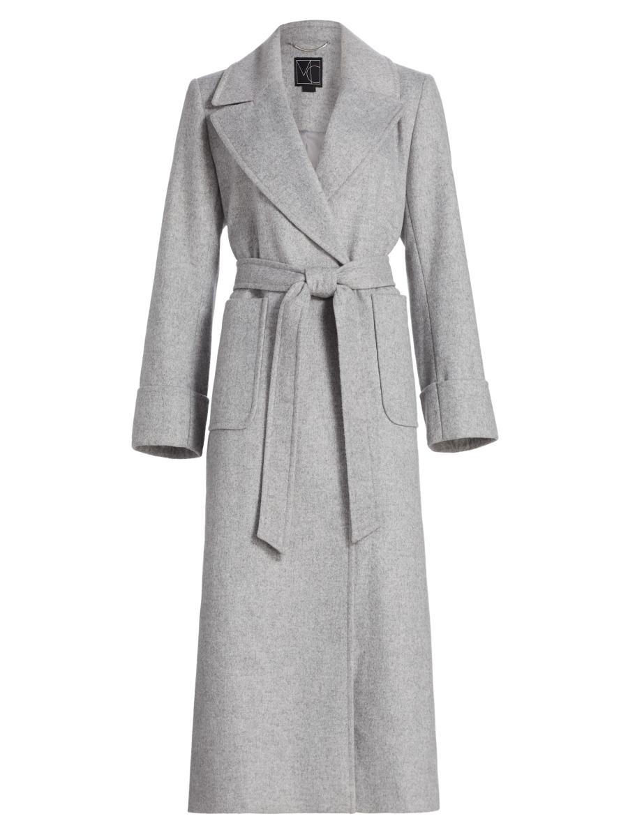 Mercer Collective Women's Belted Wool-blend Coat In Gray
