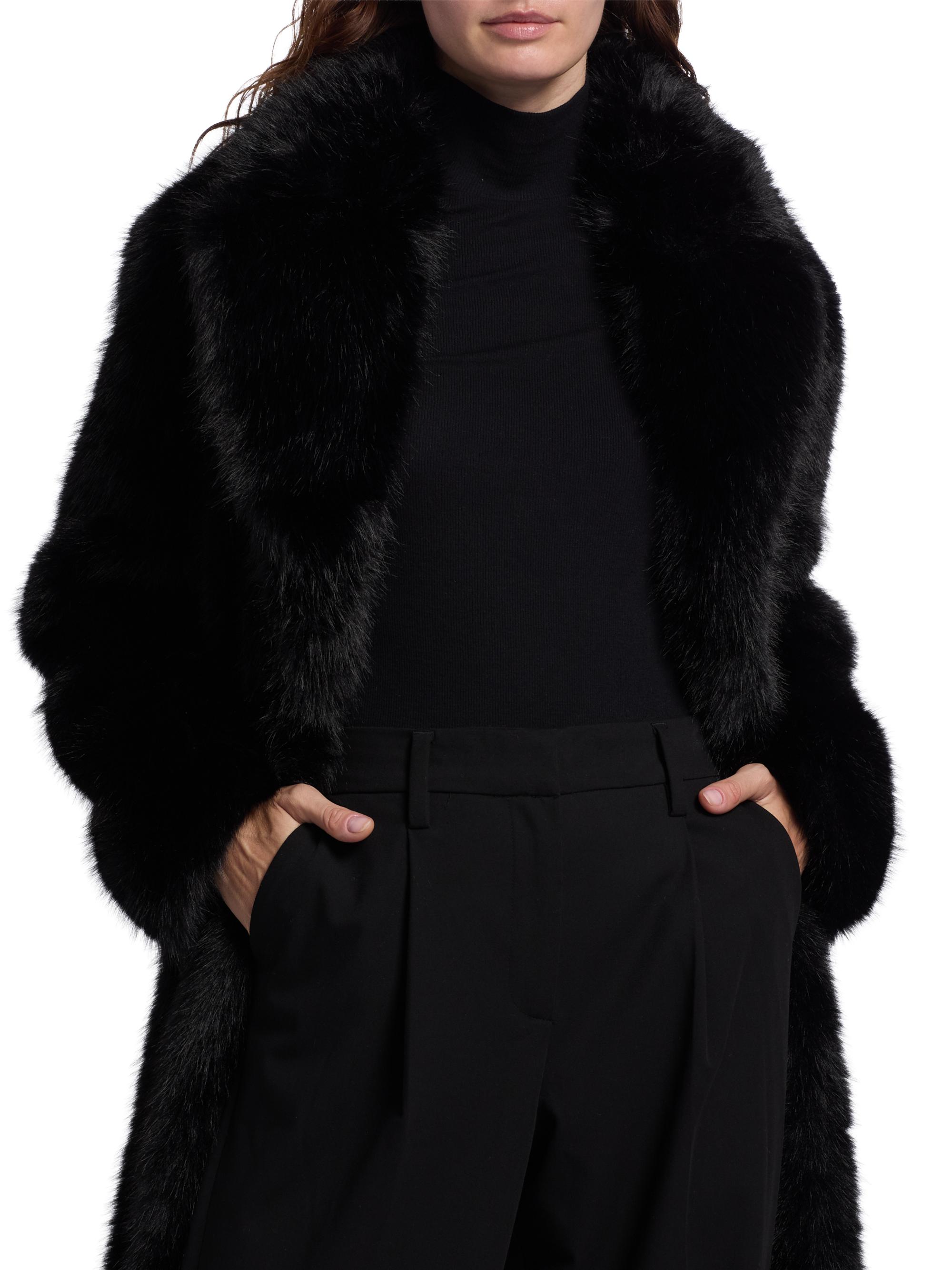 Mercer Collective Mink Stripe Faux-Fur Coat | Saks Fifth Avenue