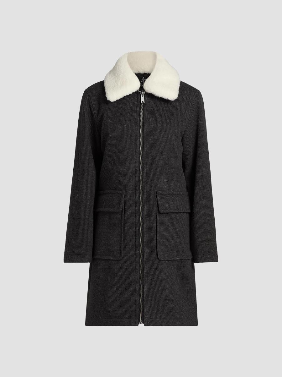 Mercer Collective Faux-Fur Collar Car Coat | Saks Fifth Avenue