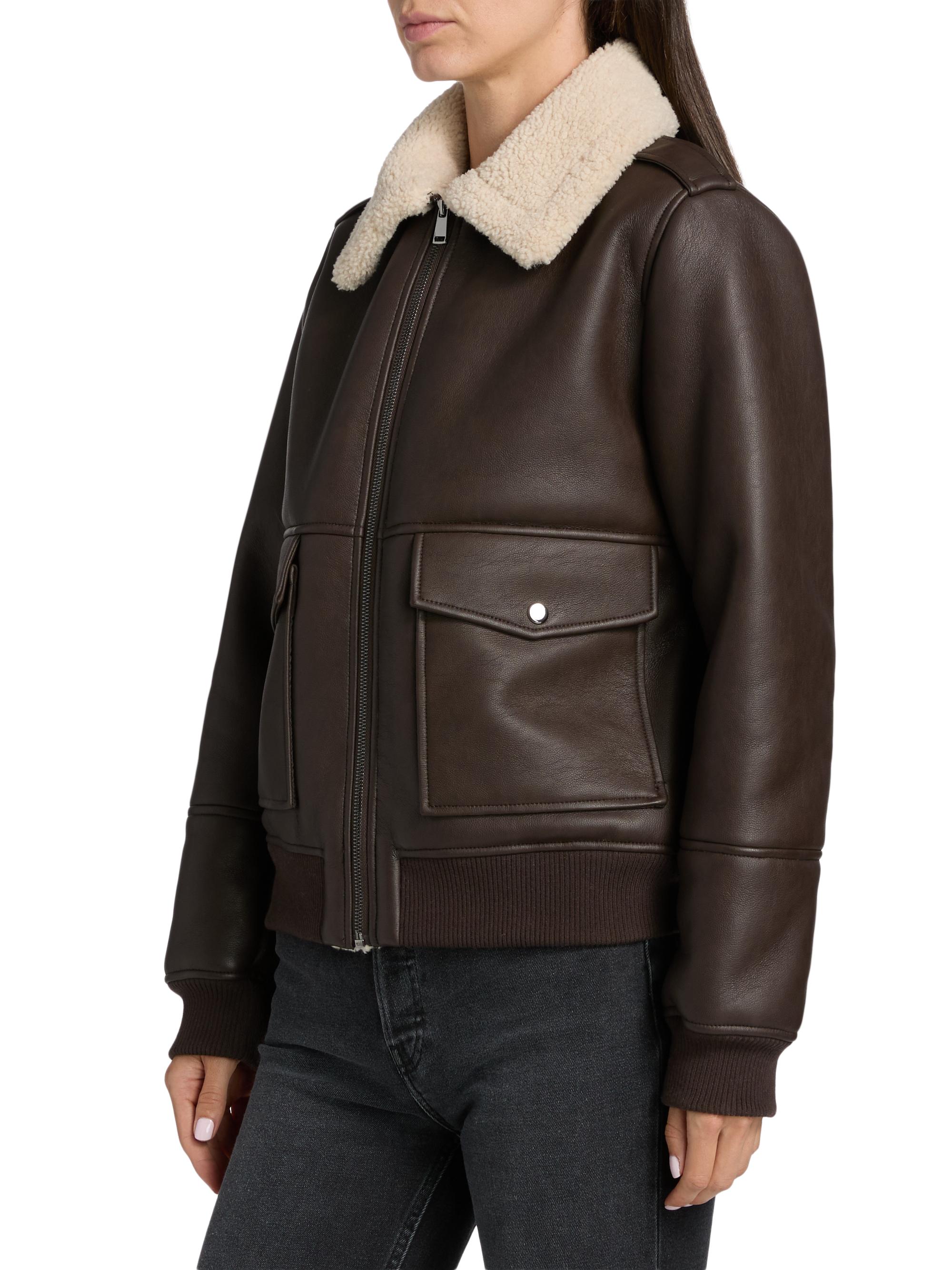 Mercer Collective Sherpa & Faux-Leather Bomber Jacket | Saks Fifth
