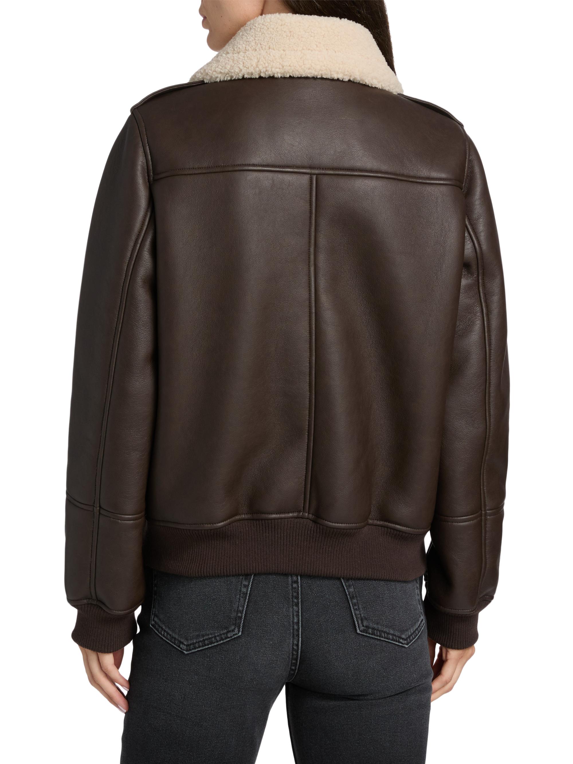 Mercer Collective Sherpa & Faux-Leather Bomber Jacket | Saks Fifth