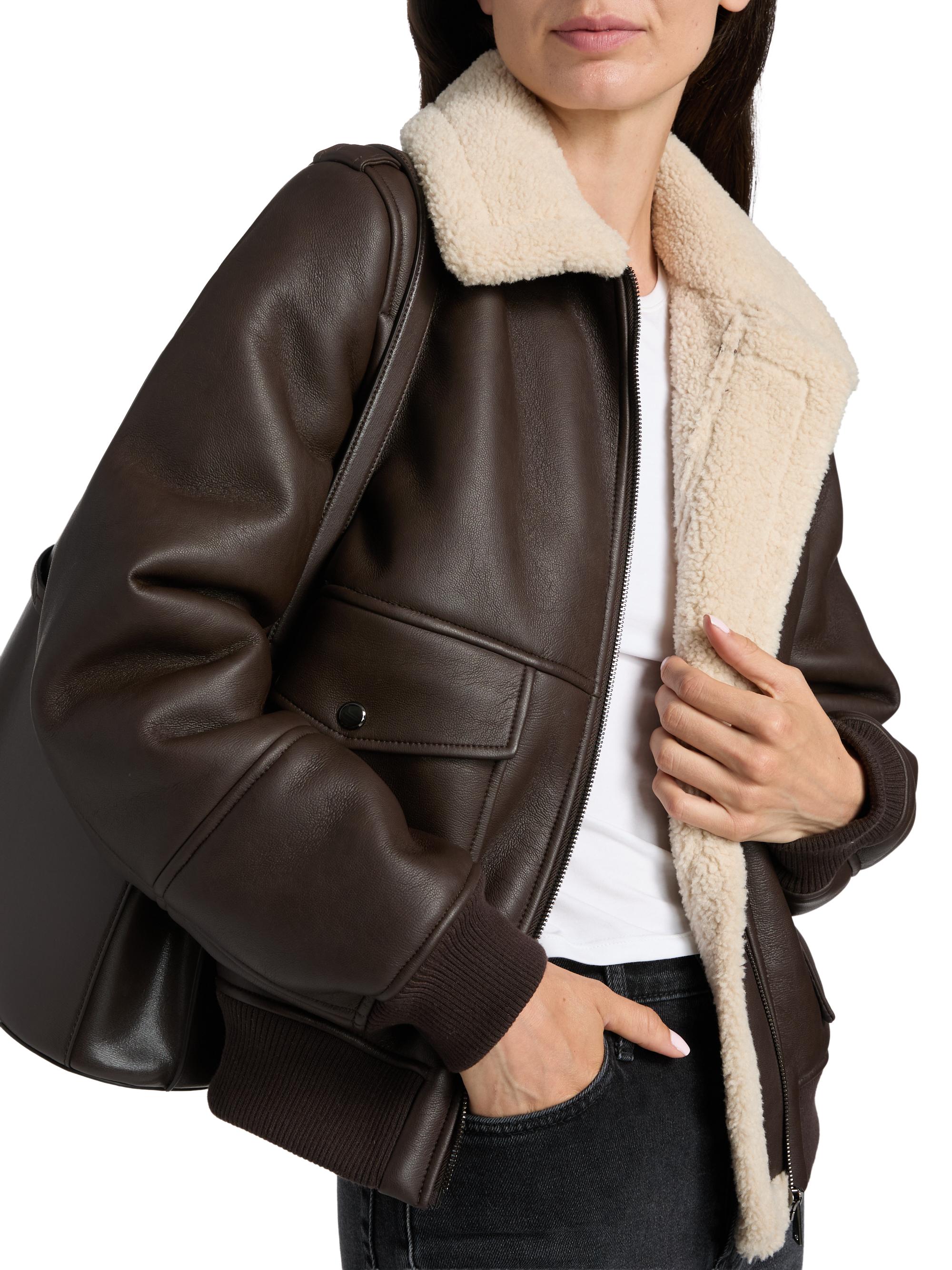 Mercer Collective Sherpa & Faux-Leather Bomber Jacket | Saks Fifth
