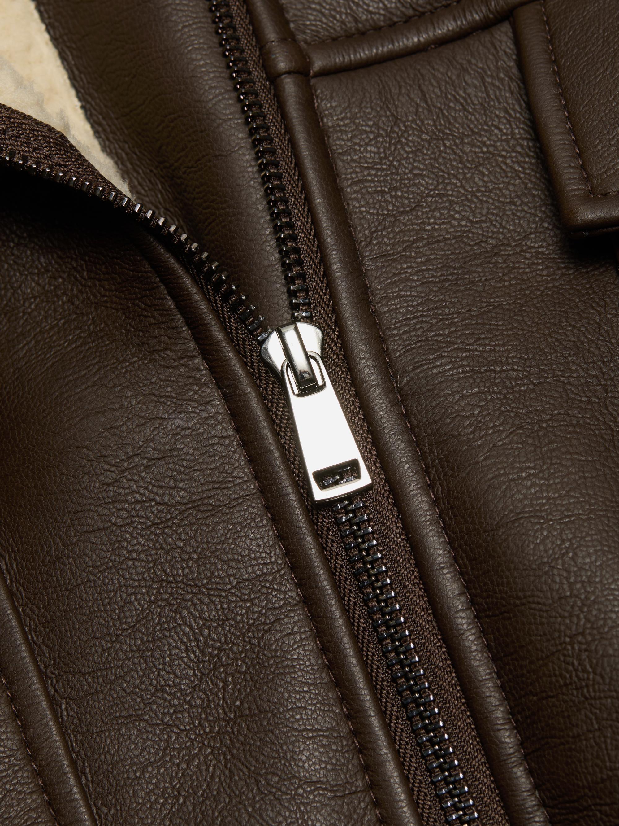 Mercer Collective Sherpa & Faux-Leather Bomber Jacket | Saks Fifth