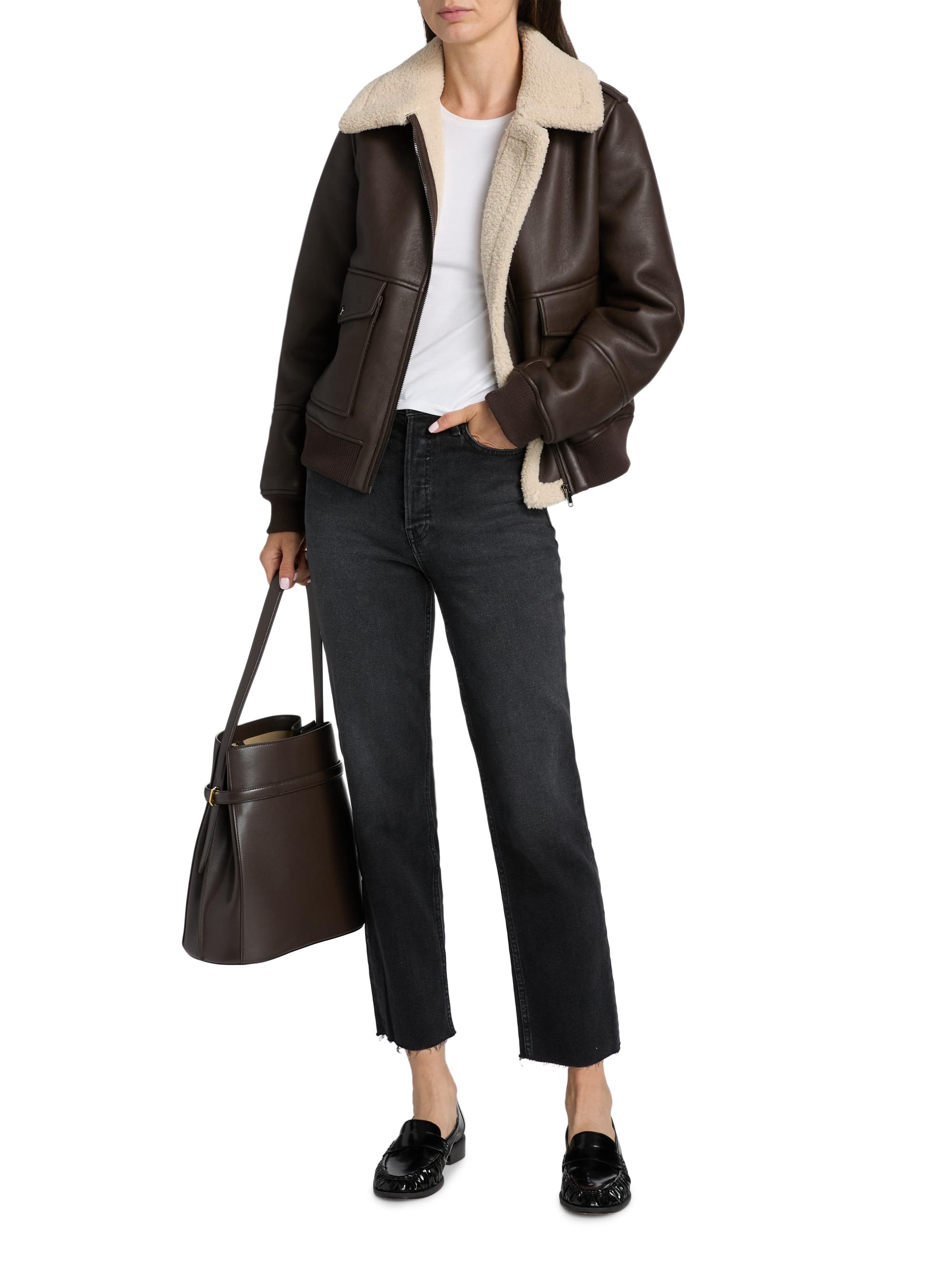 Mercer Collective Sherpa & Faux-Leather Bomber Jacket | Saks Fifth