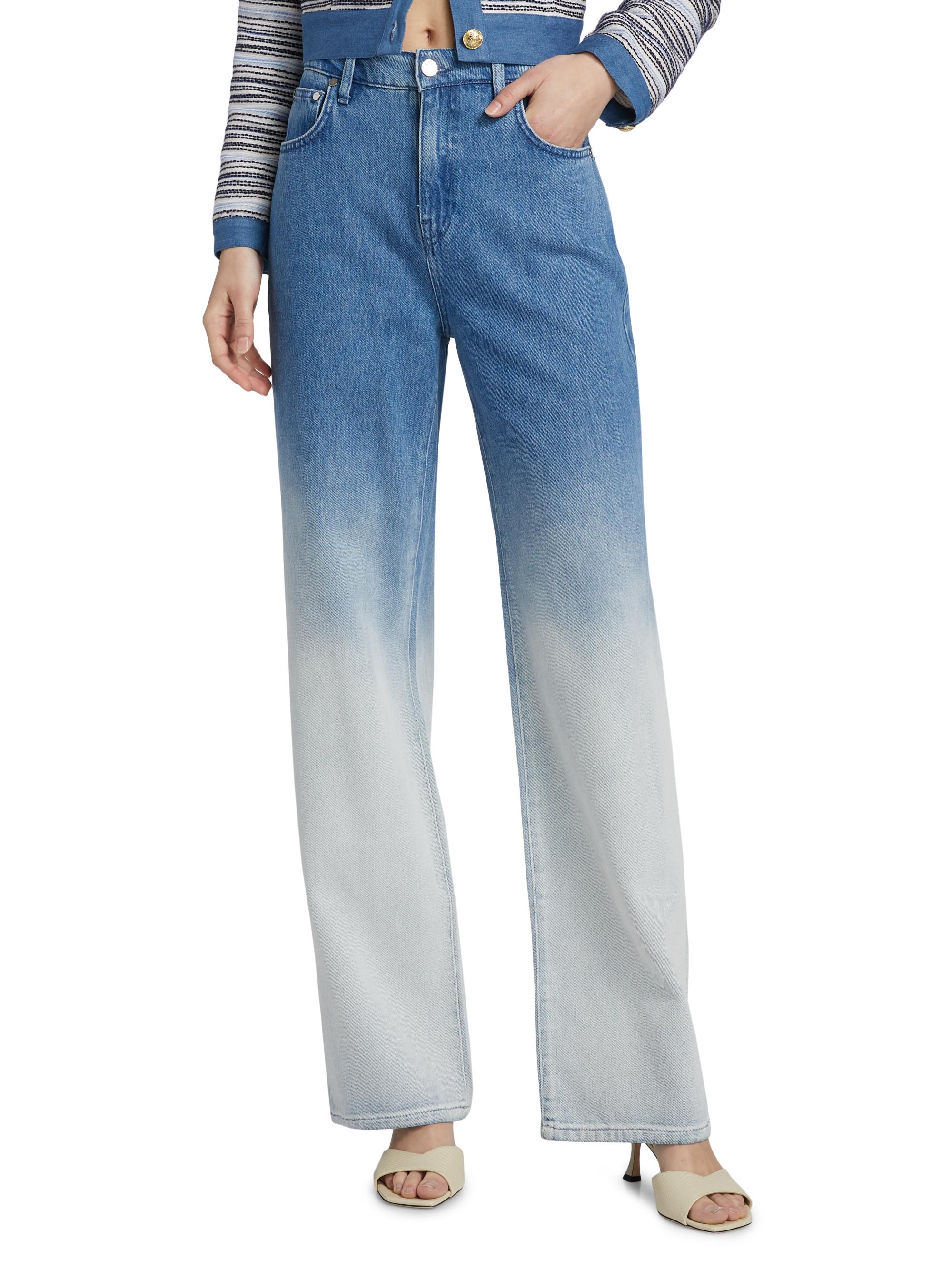 Derek Lam 10 Crosby Faye Ombré High-Rise Wide-Leg Jeans | Saks 