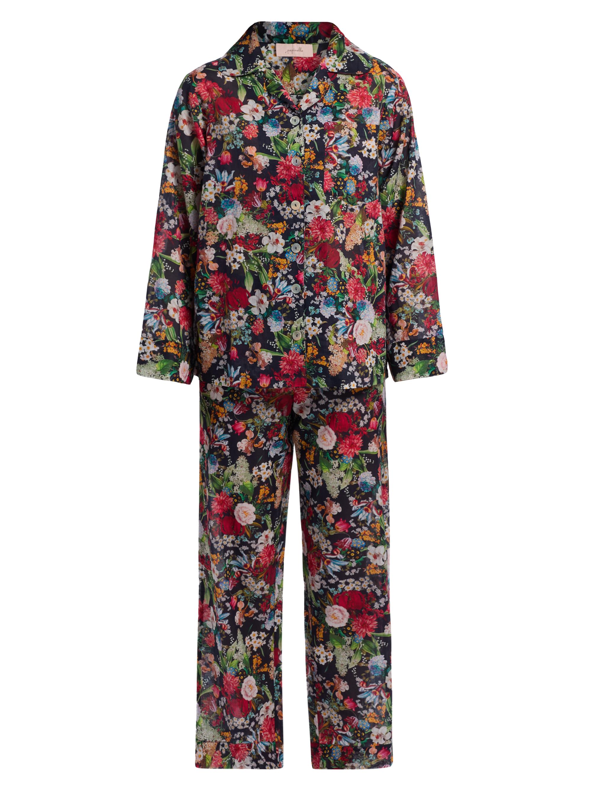 Papinelle Women's Holly Cotton Voile Pajamas - Navy