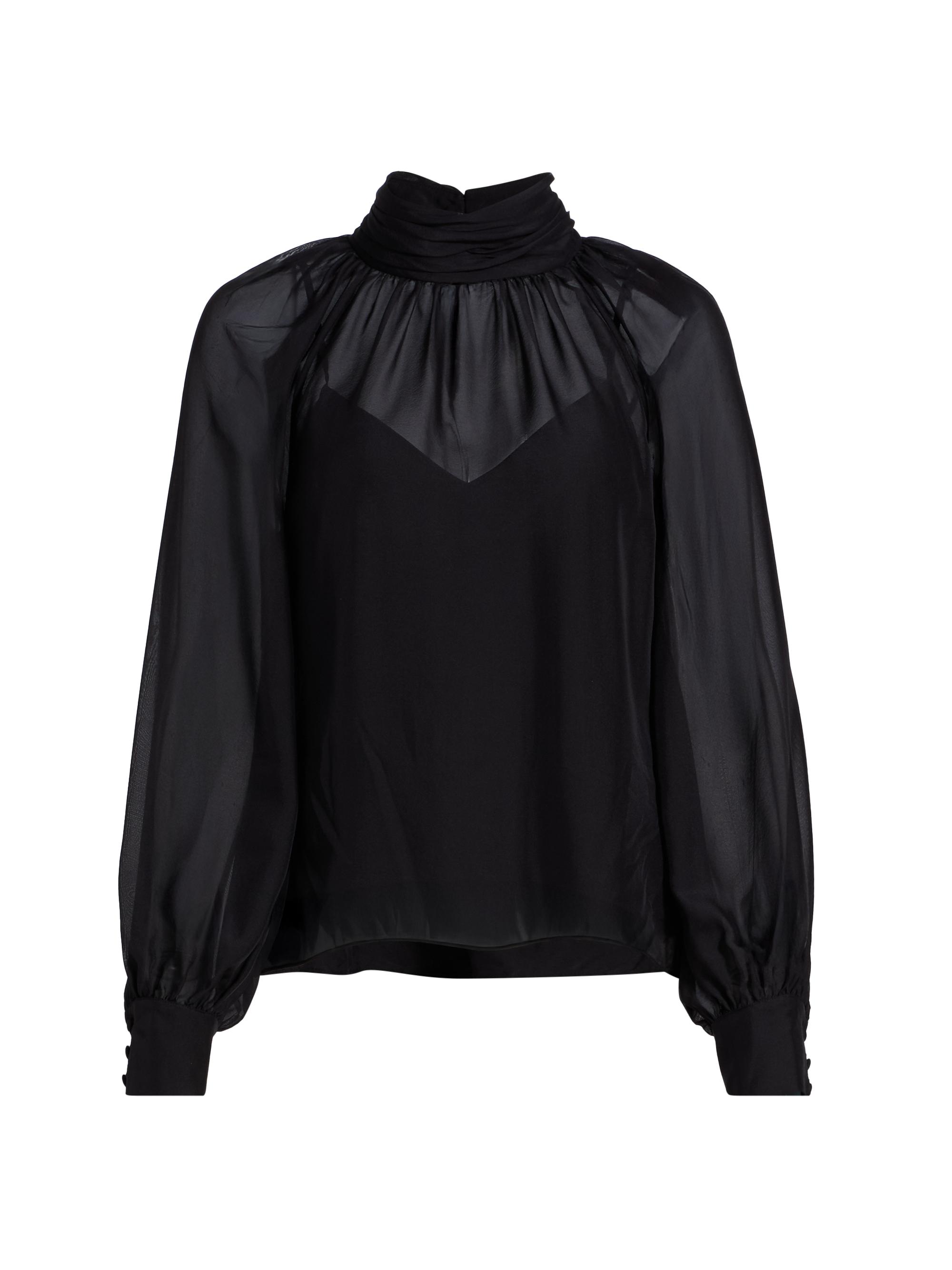 Veronica Beard Women's Alyssa Silk Blouse - Black