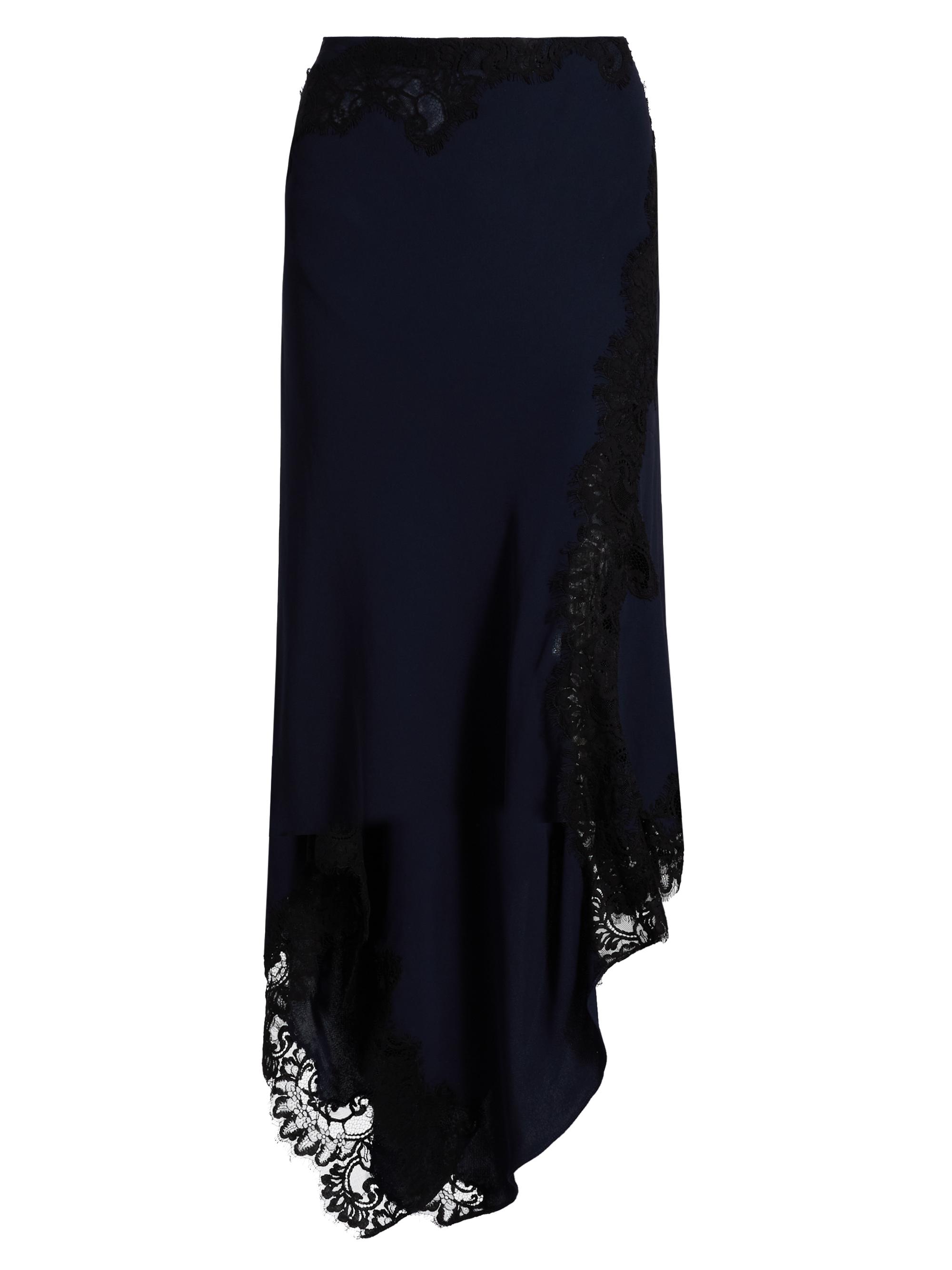 Veronica Beard Women's Hartley Asymmetric Midi-Skirt - Navy