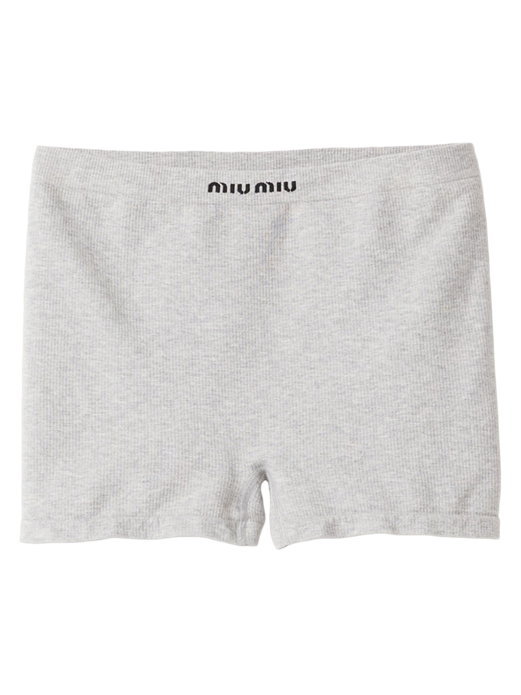 Miu Miu Seamless Mélange Knit Boxer Shorts | Saks Fifth Avenue