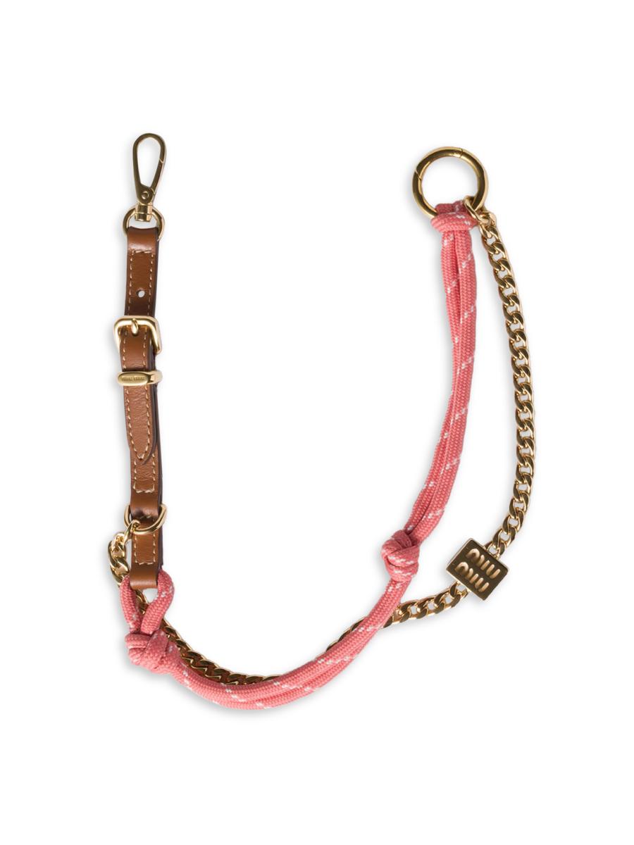 小物 muuu Miu Miu - Leather-trimmed corduroy backpack