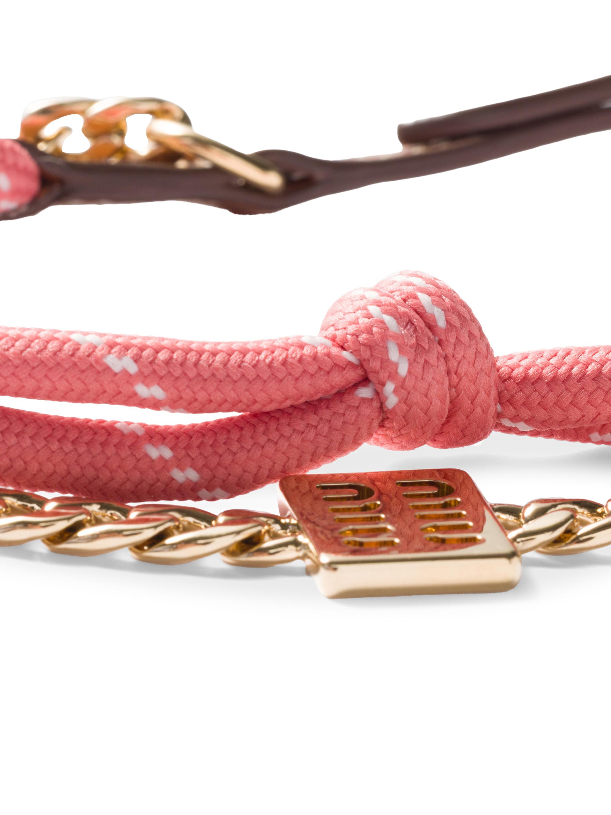 Miu Miu Leather, Cord, and Metal Trick Bag Accessory | Saks Fifth
