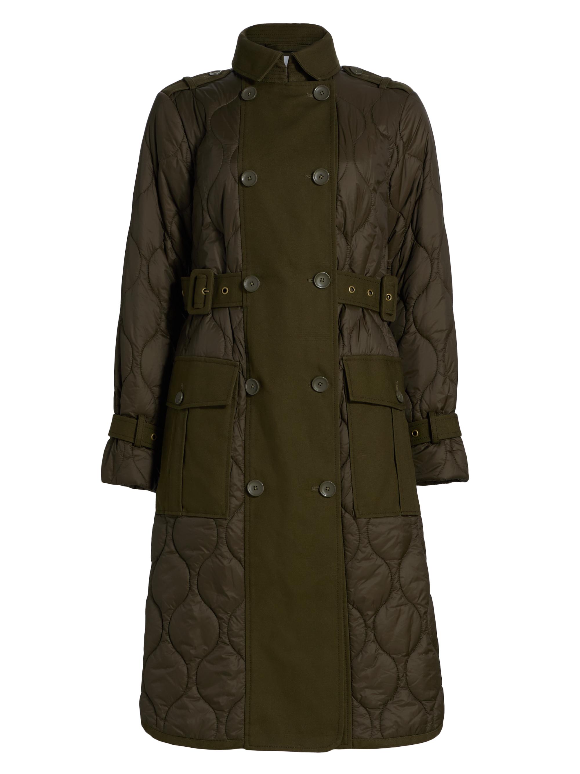 Veronica Beard Women's Newberry Quilted Button-Front Coat - Cypress