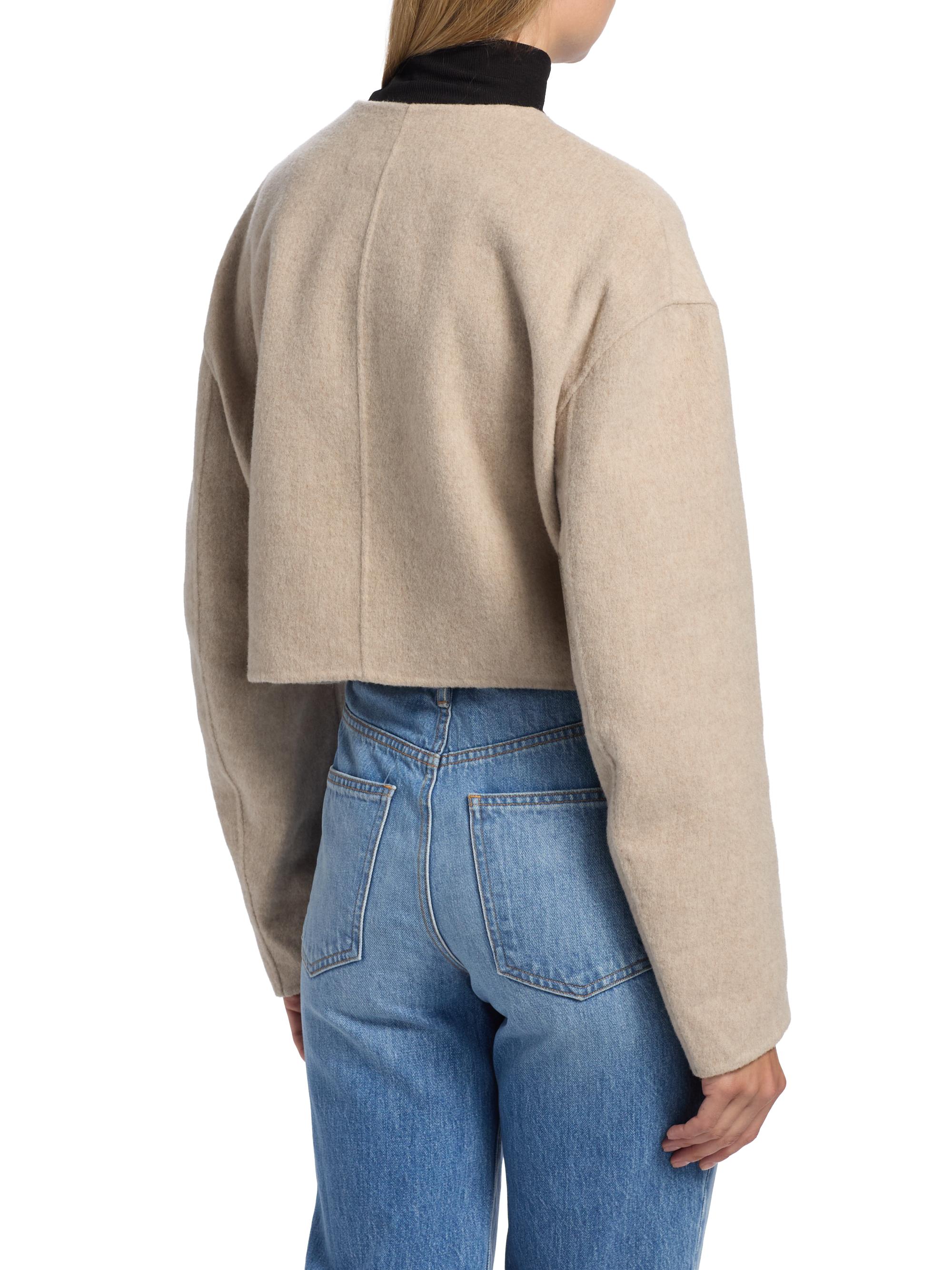 Veronica Beard Philips Virgin Wool-Blend Crop Jacket | Saks Fifth