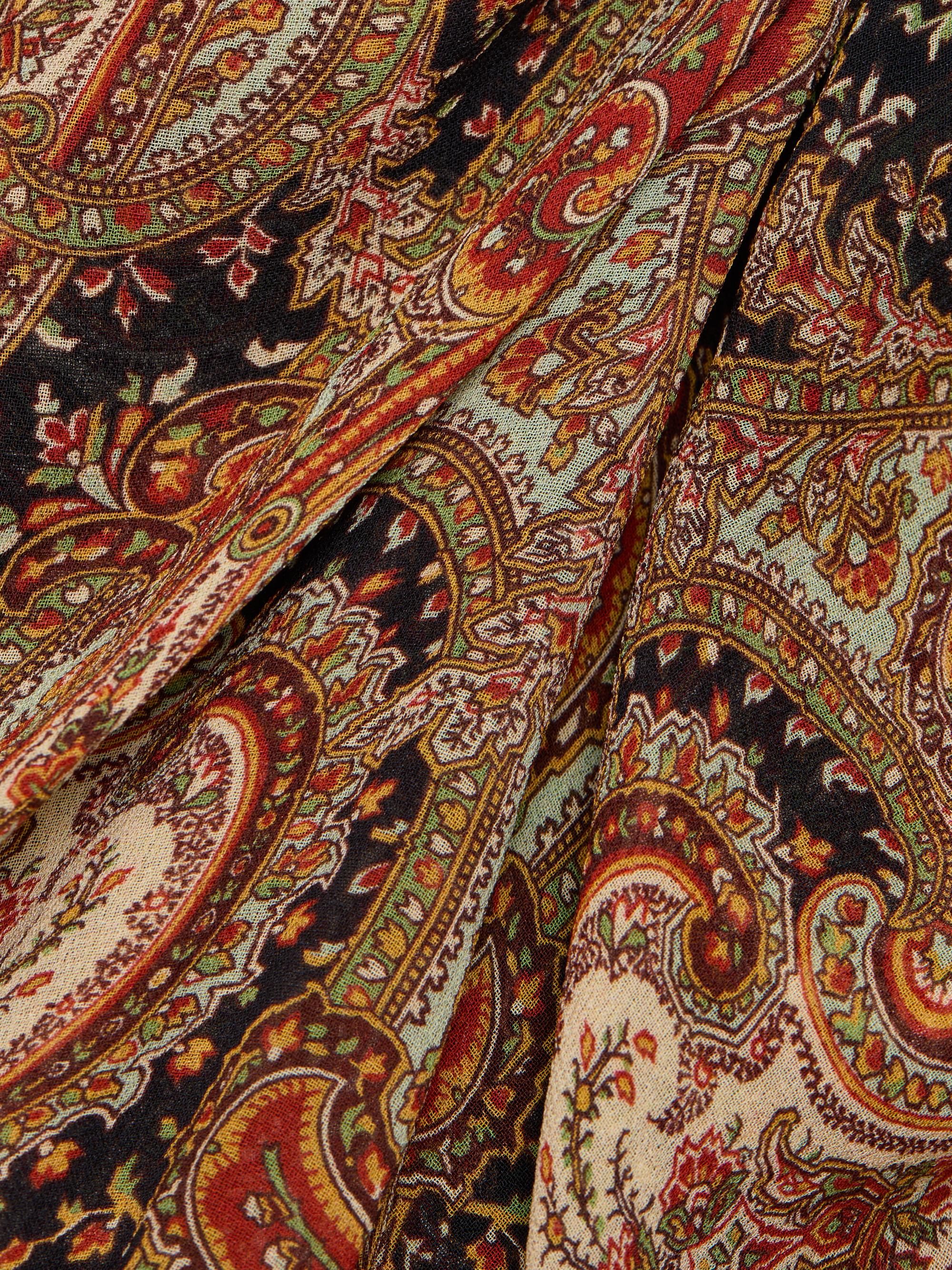 Veronica Beard Sira Paisley Silk Ruffled Midi-Skirt | Saks Fifth